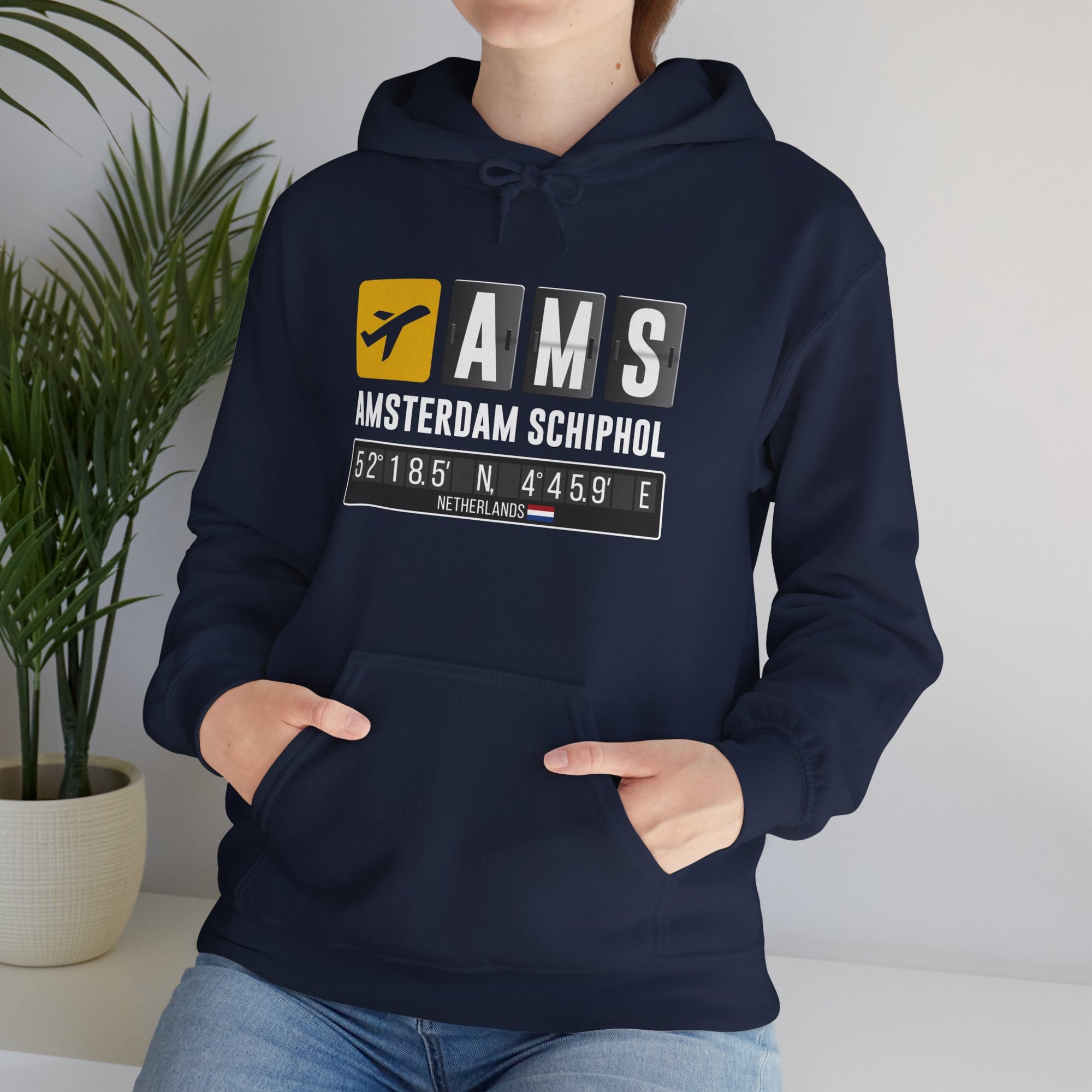 AMS Amsterdam Airport Schiphol  - Pullover Hoodie