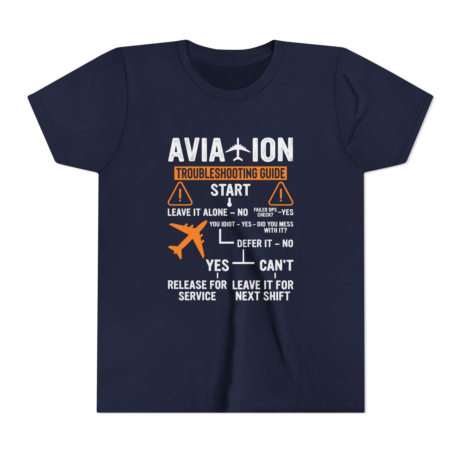 Aviation Troubleshooting Guide - Unisex Youth Short Sleeve Tee