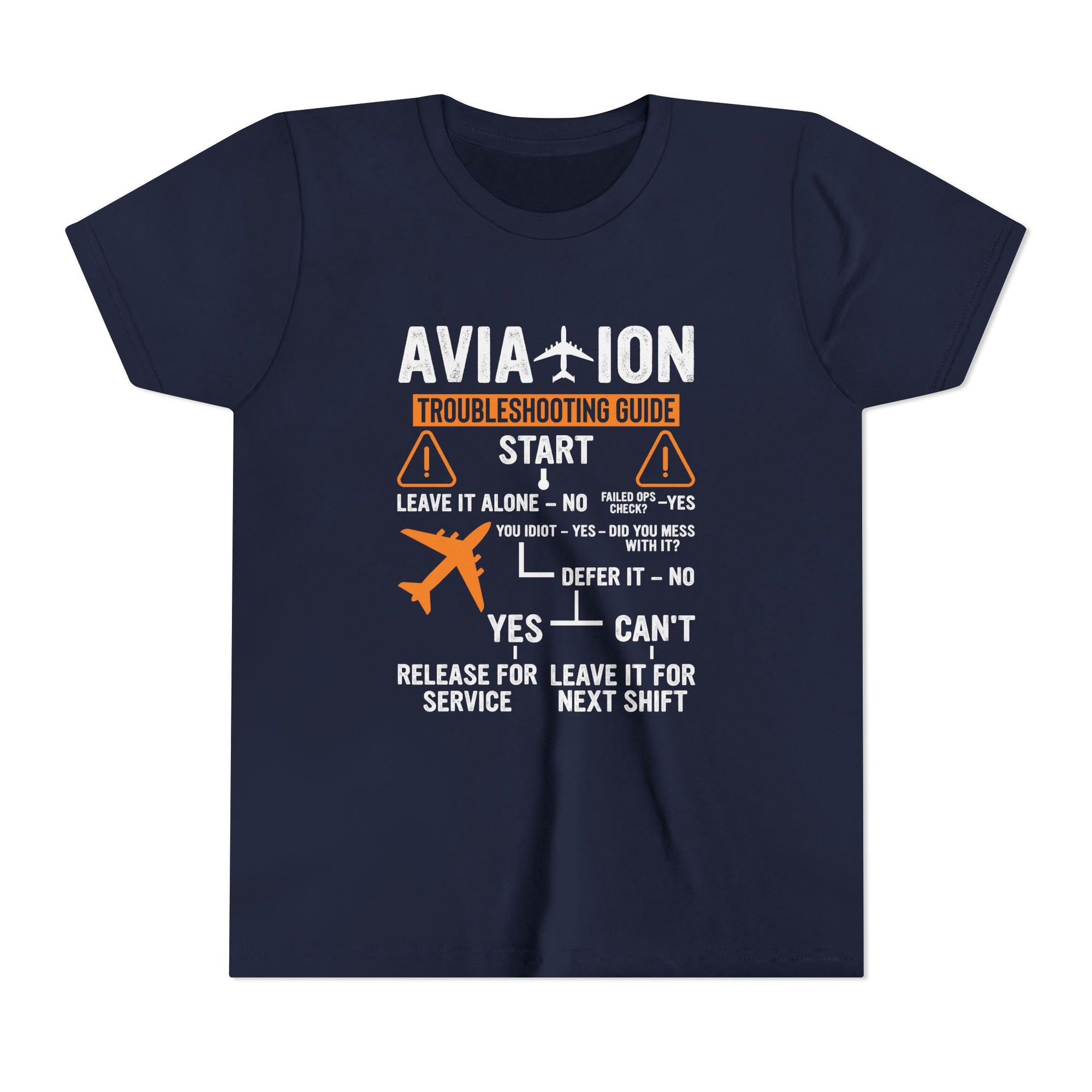 Aviation Troubleshooting Guide - Unisex Youth Short Sleeve Tee