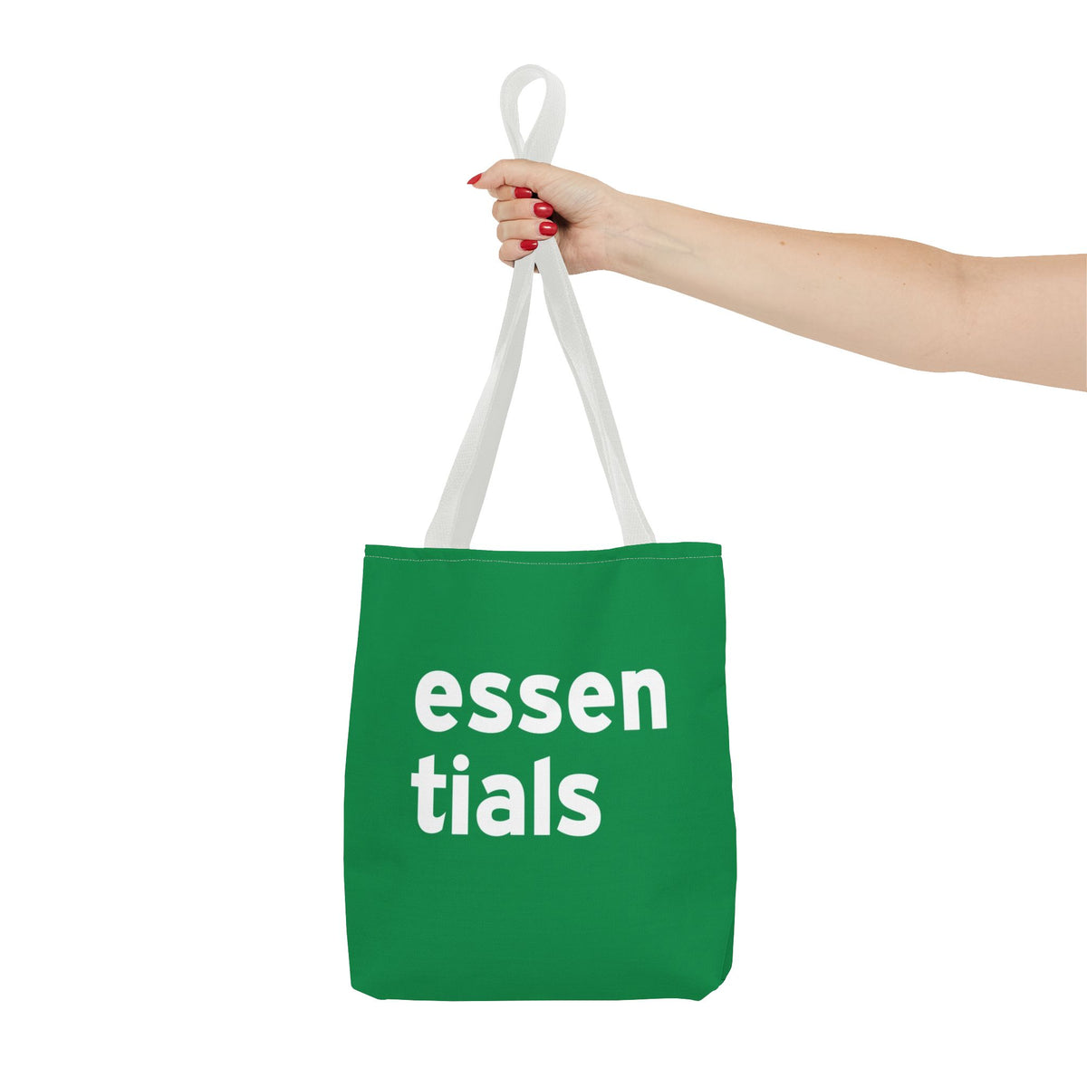 Essentials Tote Bag — Printed Green Travel Tote