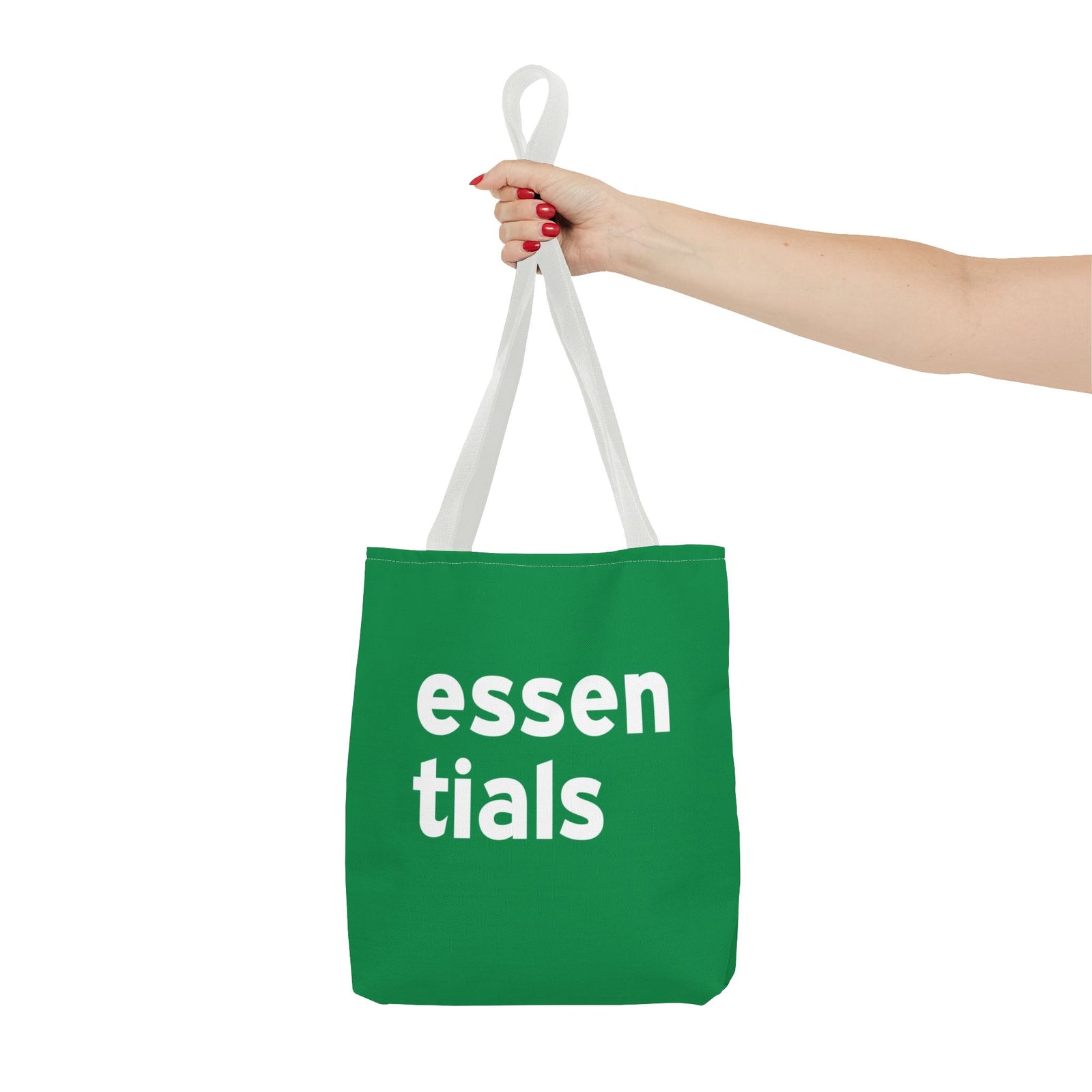 Essentials Tote Bag — Printed Green Travel Tote
