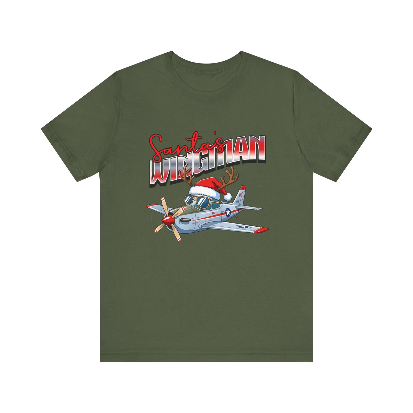 Santa’s wingman Unisex Jersey Tee - Perfect for Aviation Enthusiasts