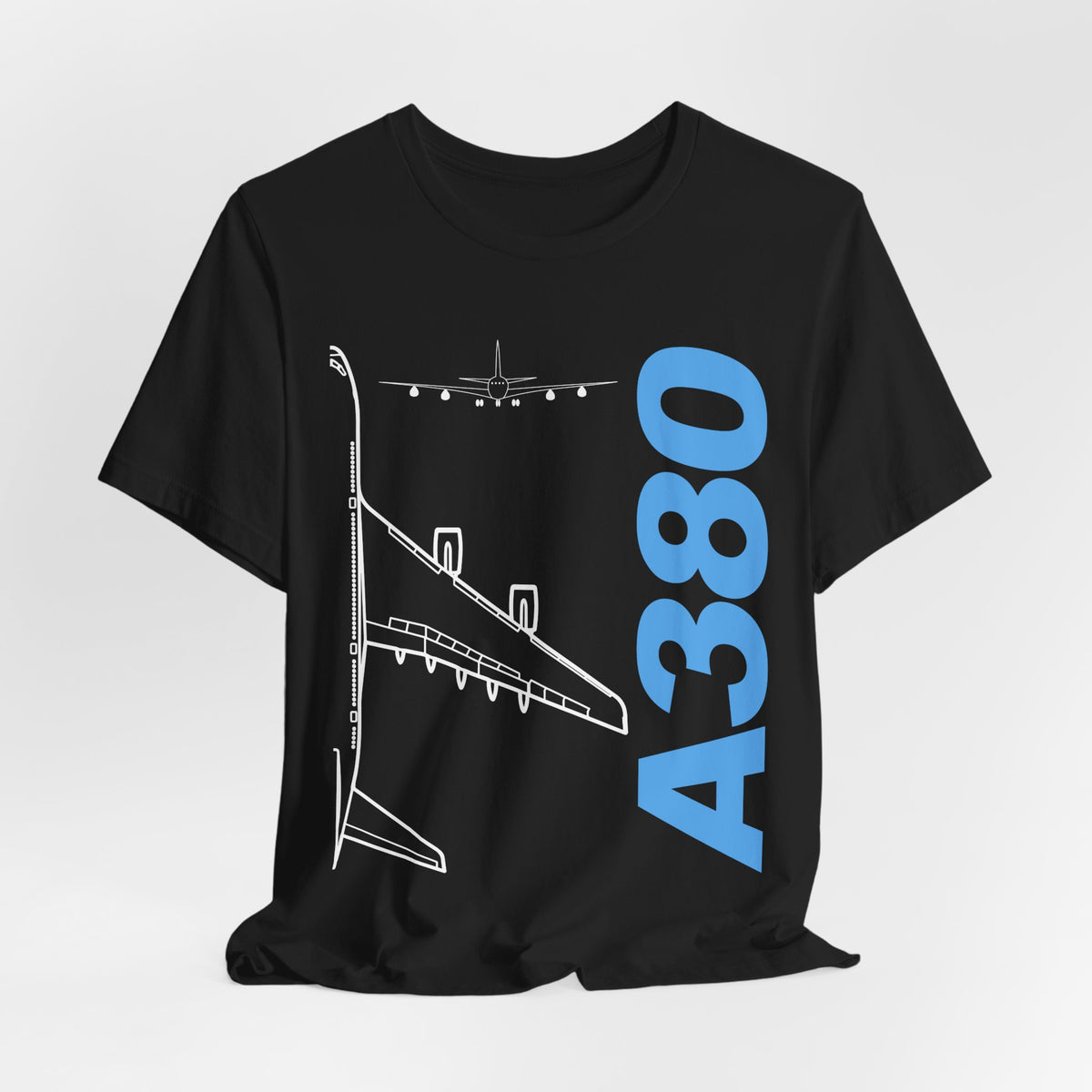 Airbus A380 Unisex Jersey Tee - Perfect for Aviation Enthusiasts