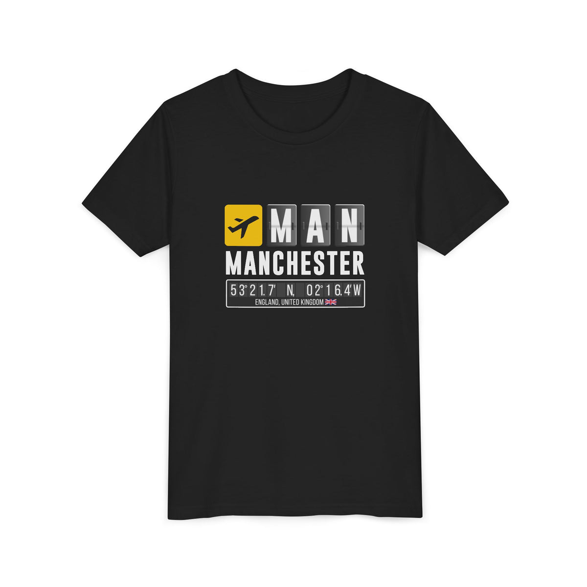 MAN Manchester Airport UK    - Unisex Youth Short Sleeve Tee