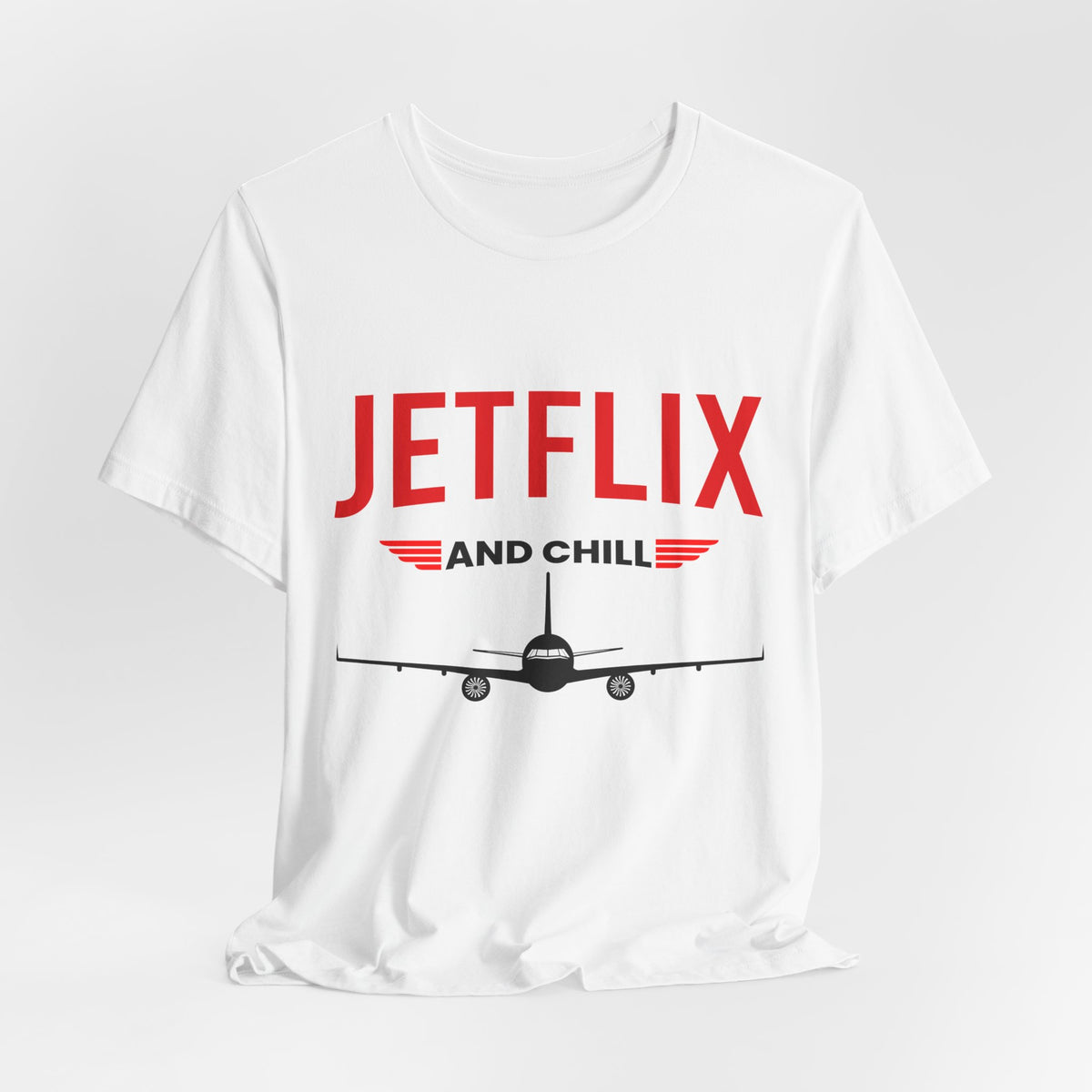 Jetflix And Chill  - Unisex Jersey Tee
