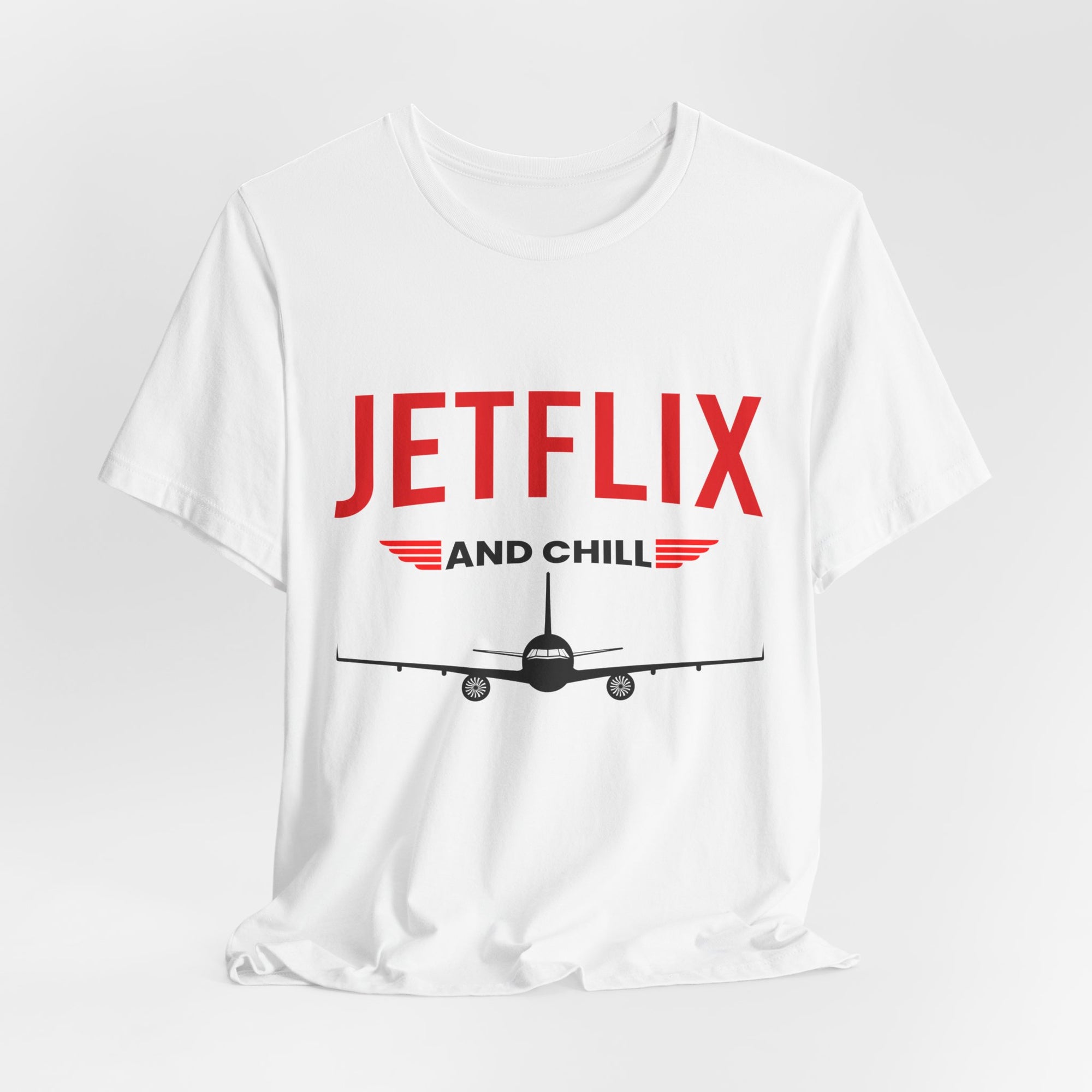Jetflix And Chill  - Unisex Jersey Tee