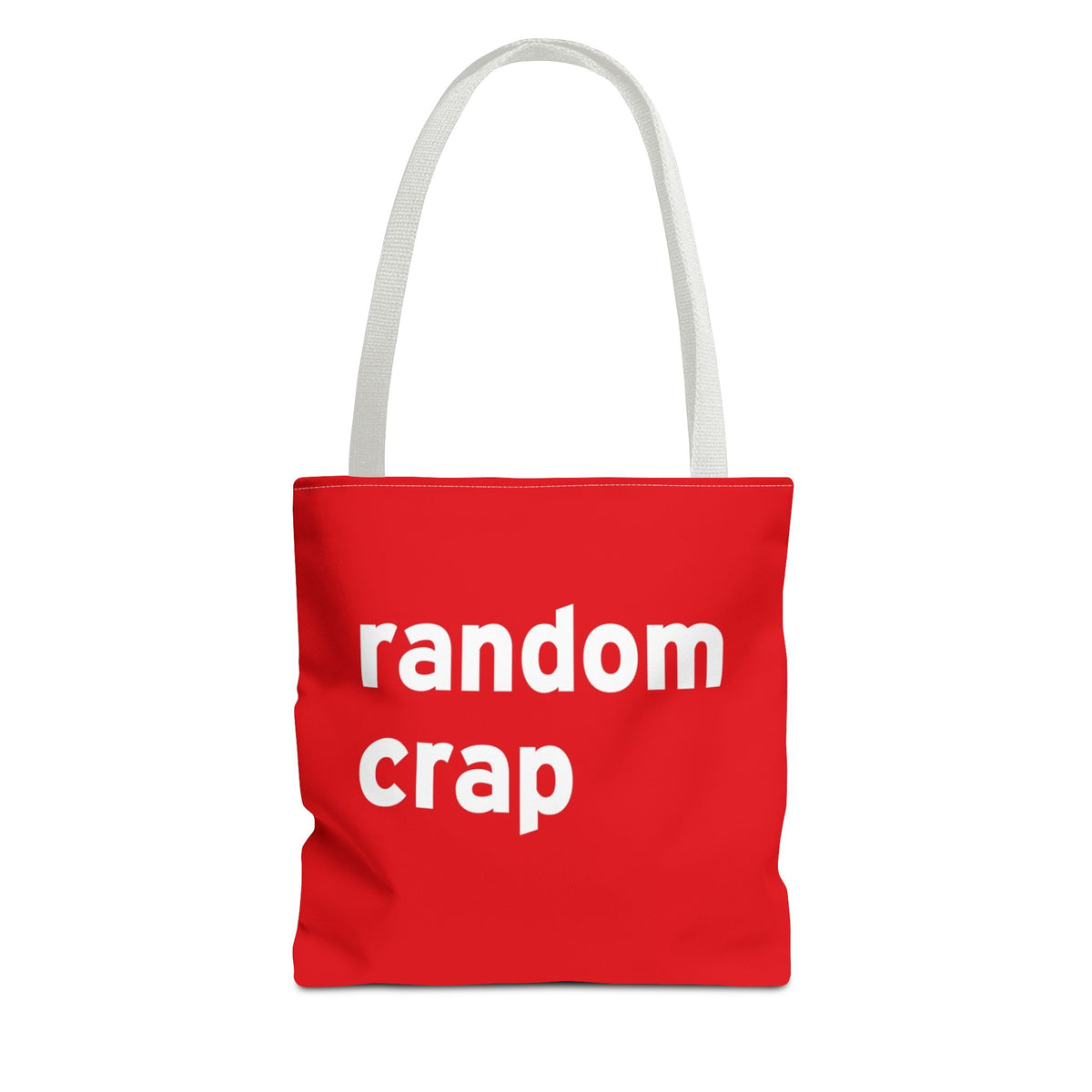 Random Crap Tote Bag — Printed Green Travel Tote