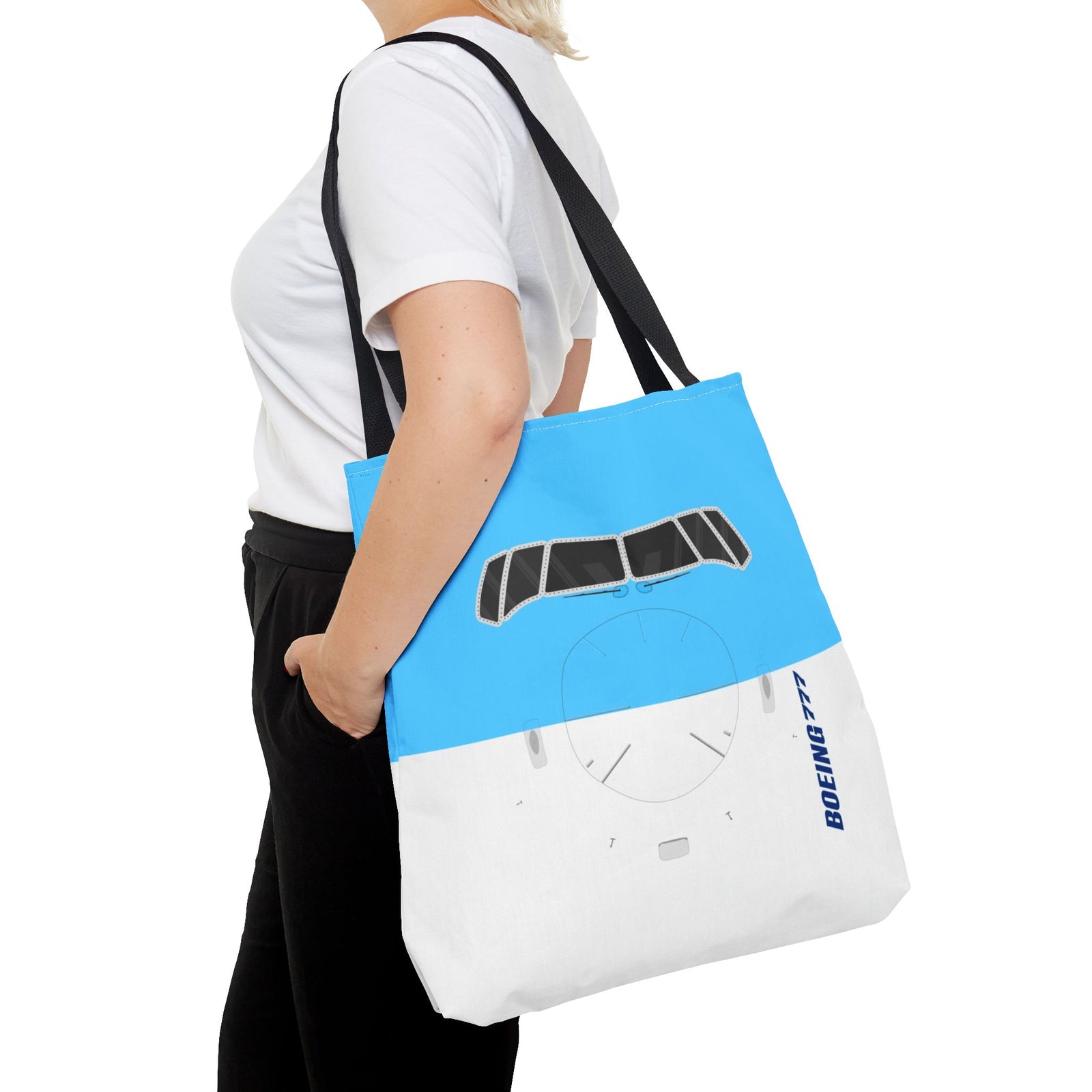 787 Tote Bag — Printed Green Travel Tote