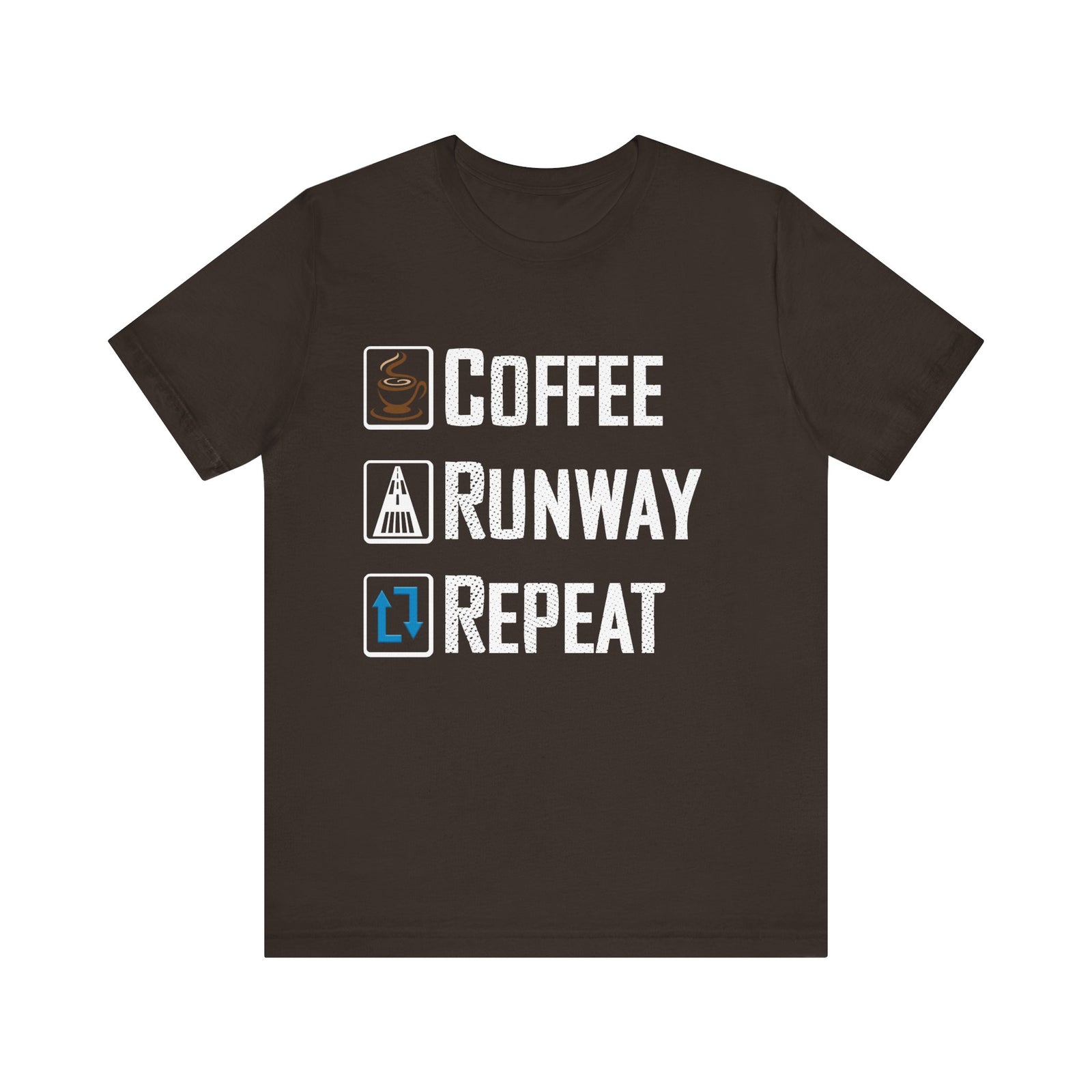Coffee Runway Repeat - Unisex Jersey Tee