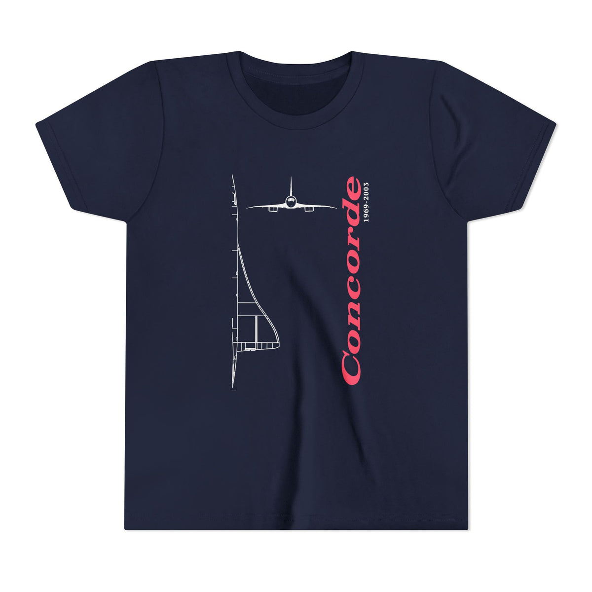 Concorde 1969 to 2003 - Unisex Youth Short Sleeve Tee