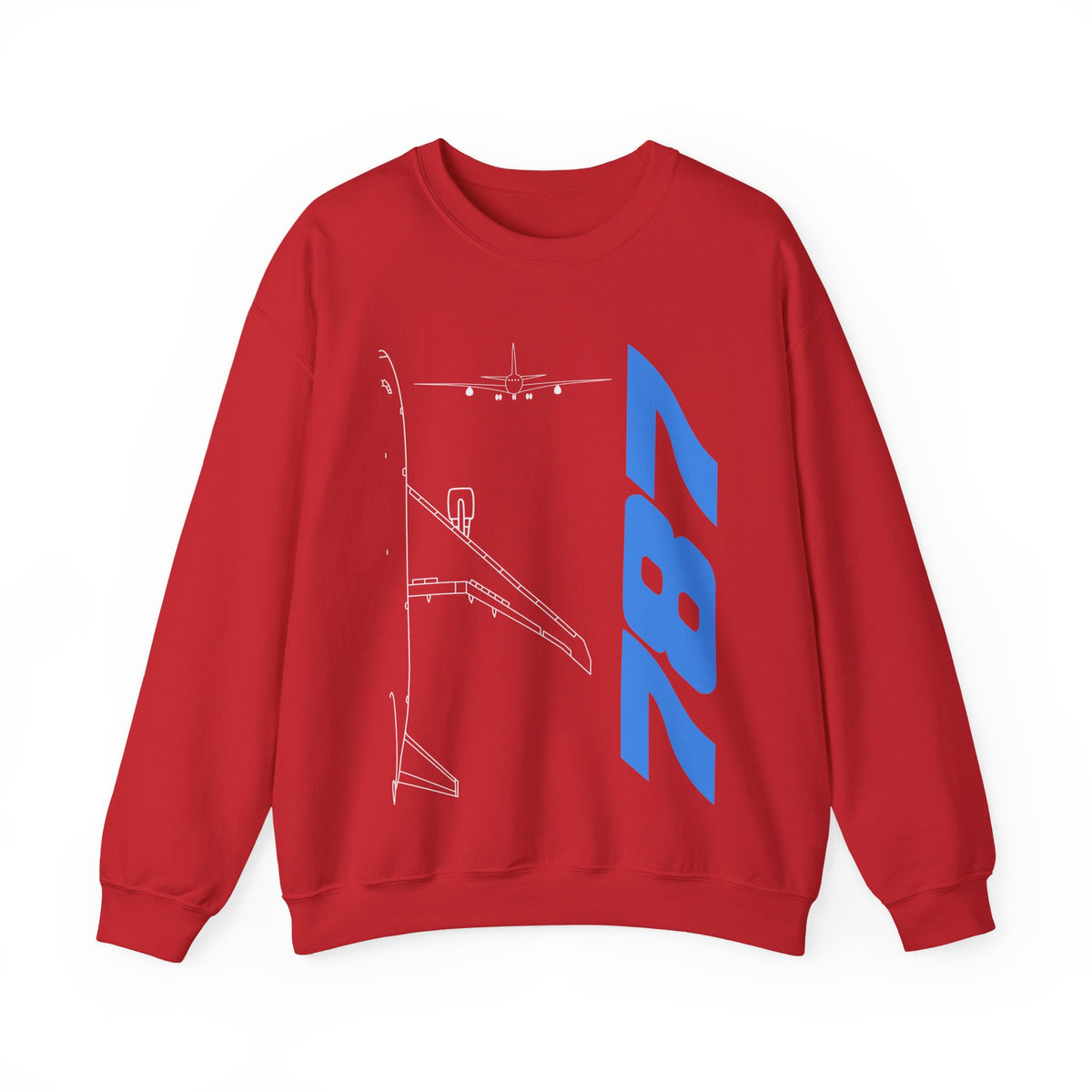 Boeing 787 Crewneck Sweatshirt - Travel Inspiring Cozy Apparel