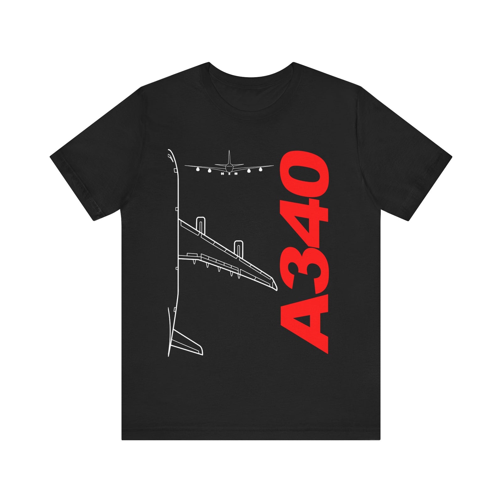 Airbus A340 Unisex Jersey Tee - Perfect for Aviation Enthusiasts