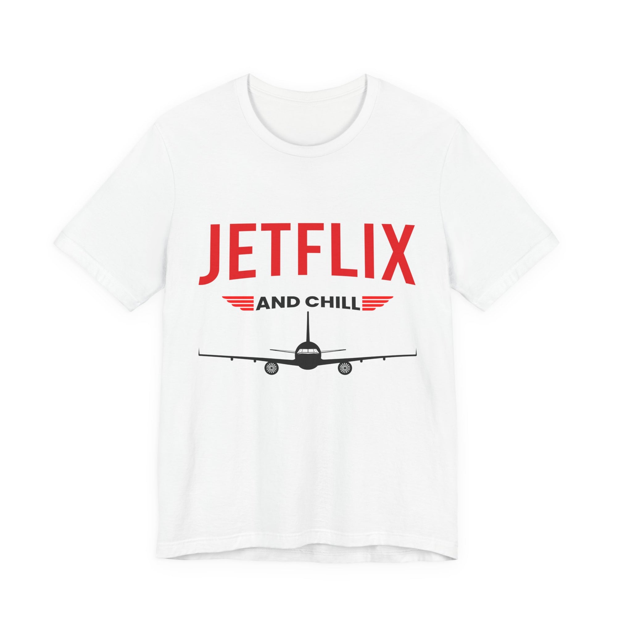 Jetflix And Chill  - Unisex Jersey Tee