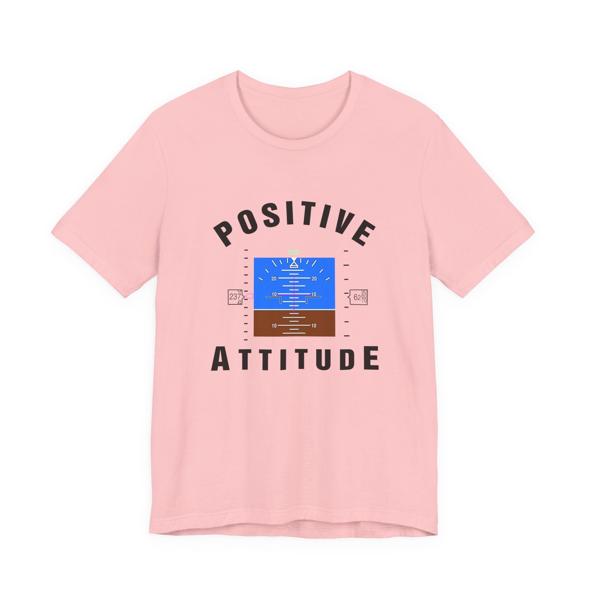 Positive Attitude Unisex Jersey Tee - Perfect for Aviation Enthusiasts