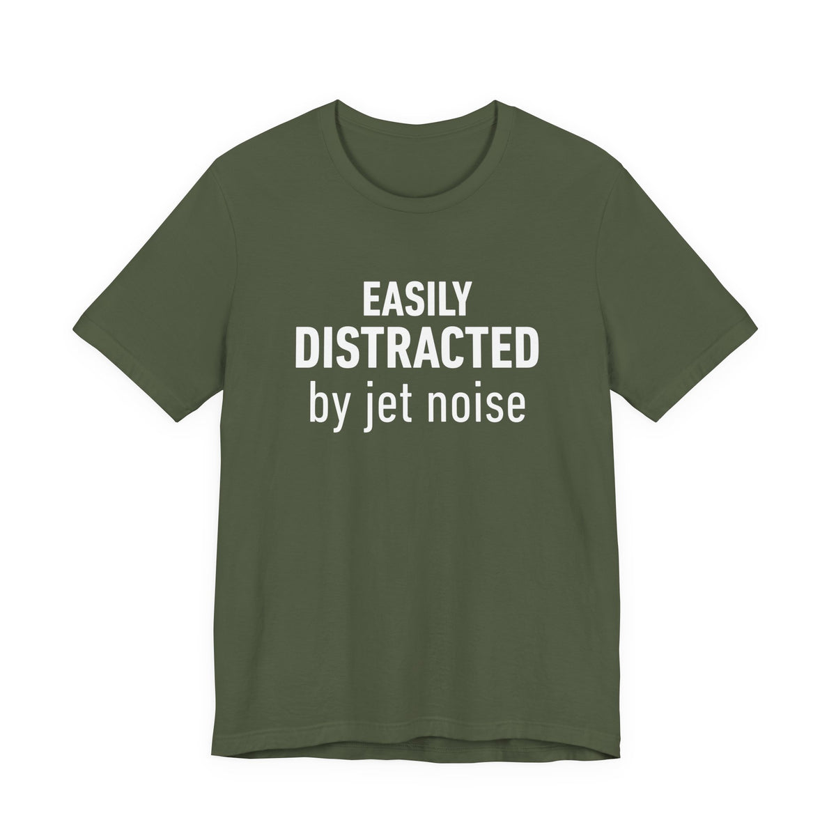 Easily Distracted by Jet Noise - Unisex Jersey Tee