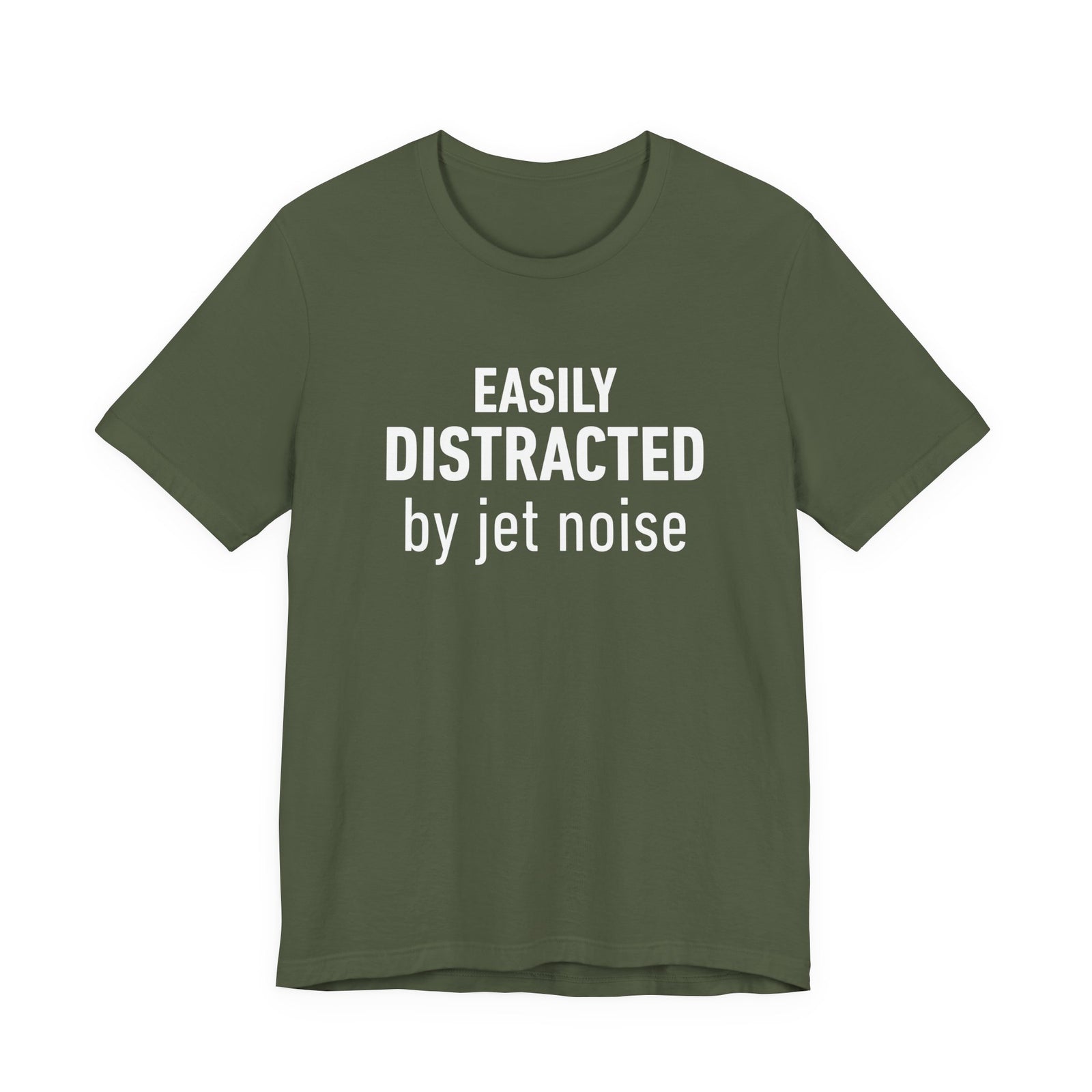 Easily Distracted by Jet Noise - Unisex Jersey Tee