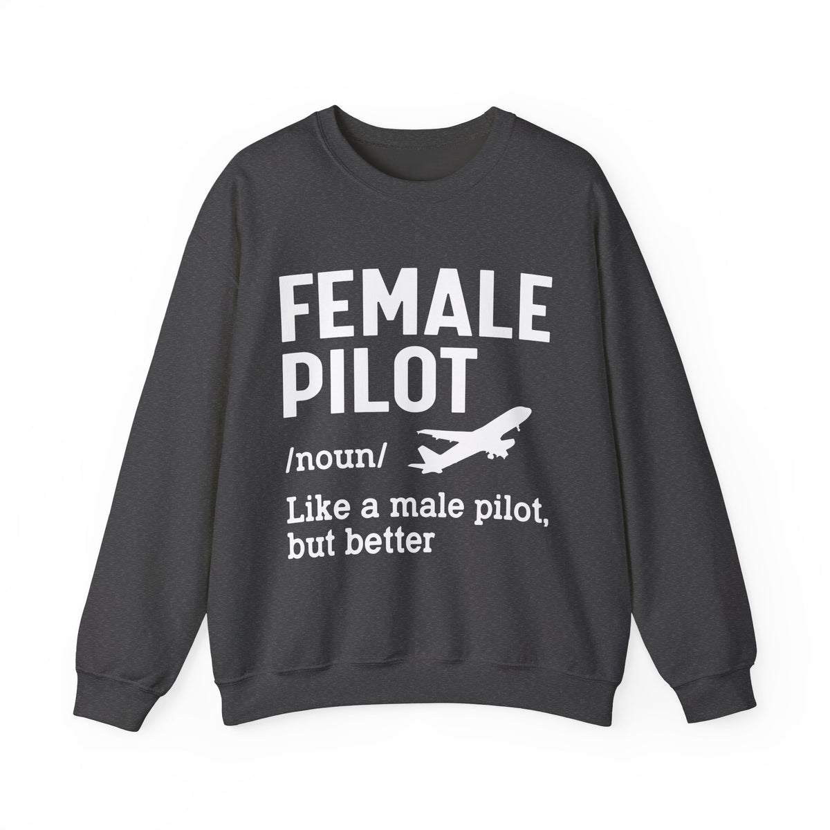 Female Pilot -  Unisex Crewneck Sweatshirt