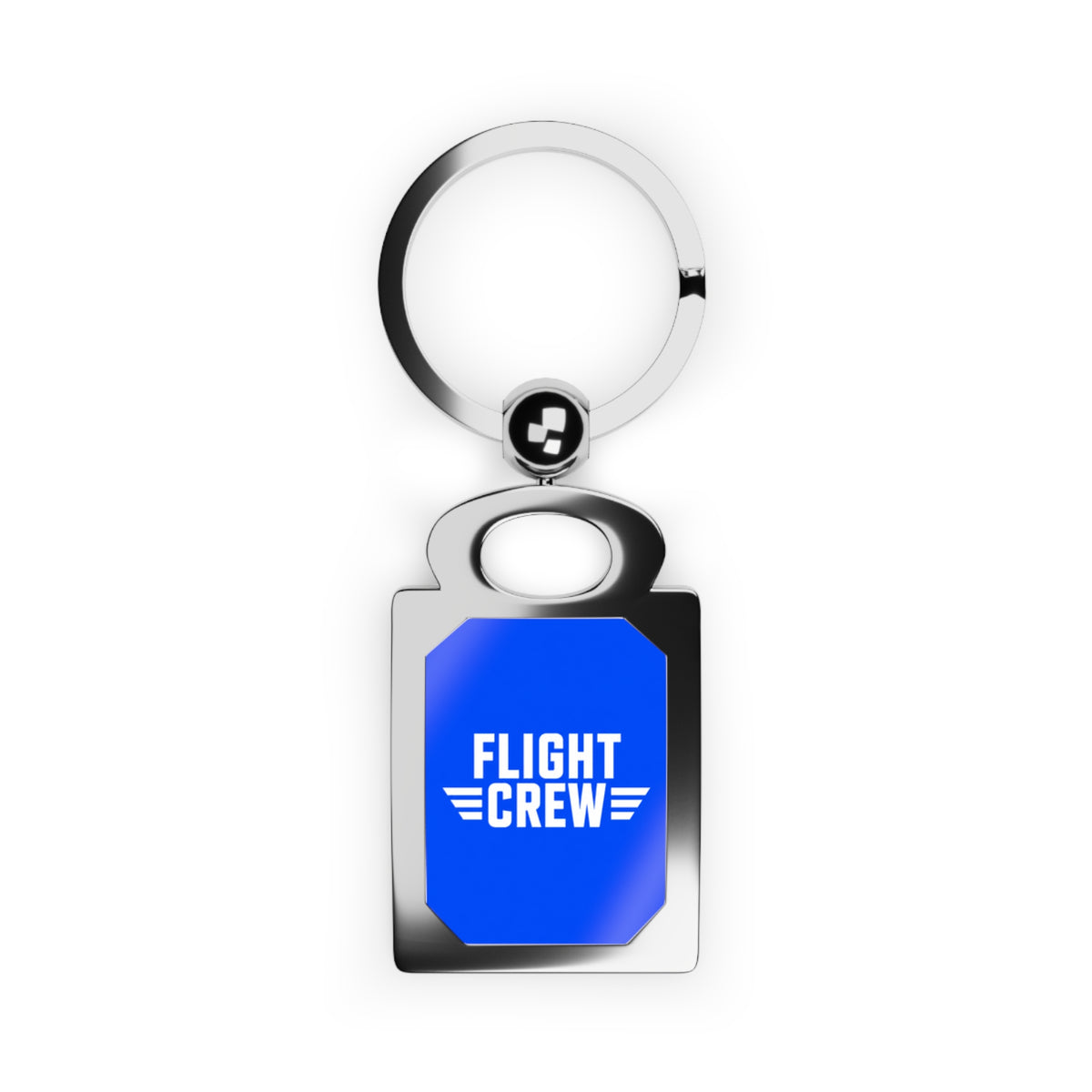 Flight Crew Blue - Rectangle Keyring