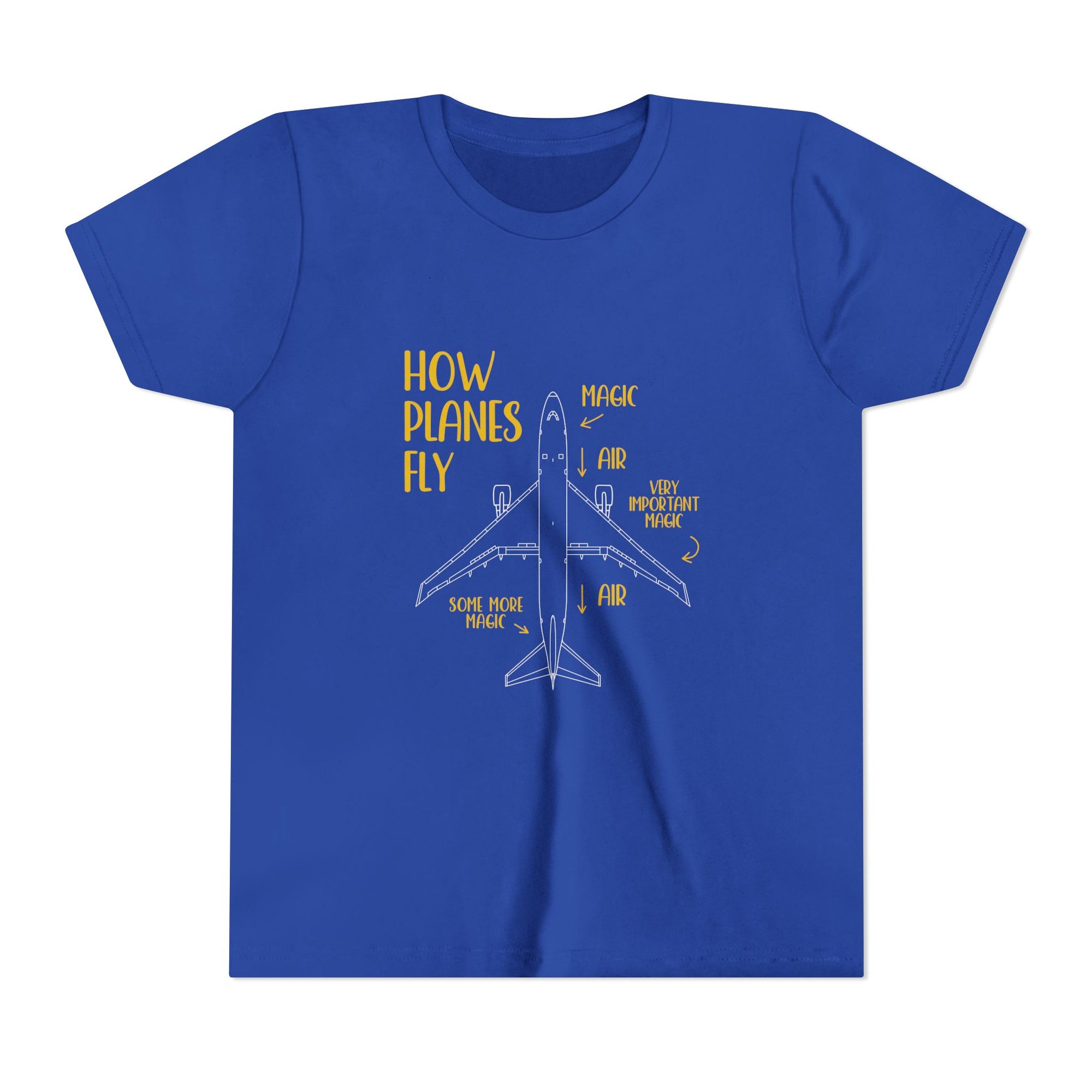 How Planes Fly?   - Unisex Youth Short Sleeve Tee