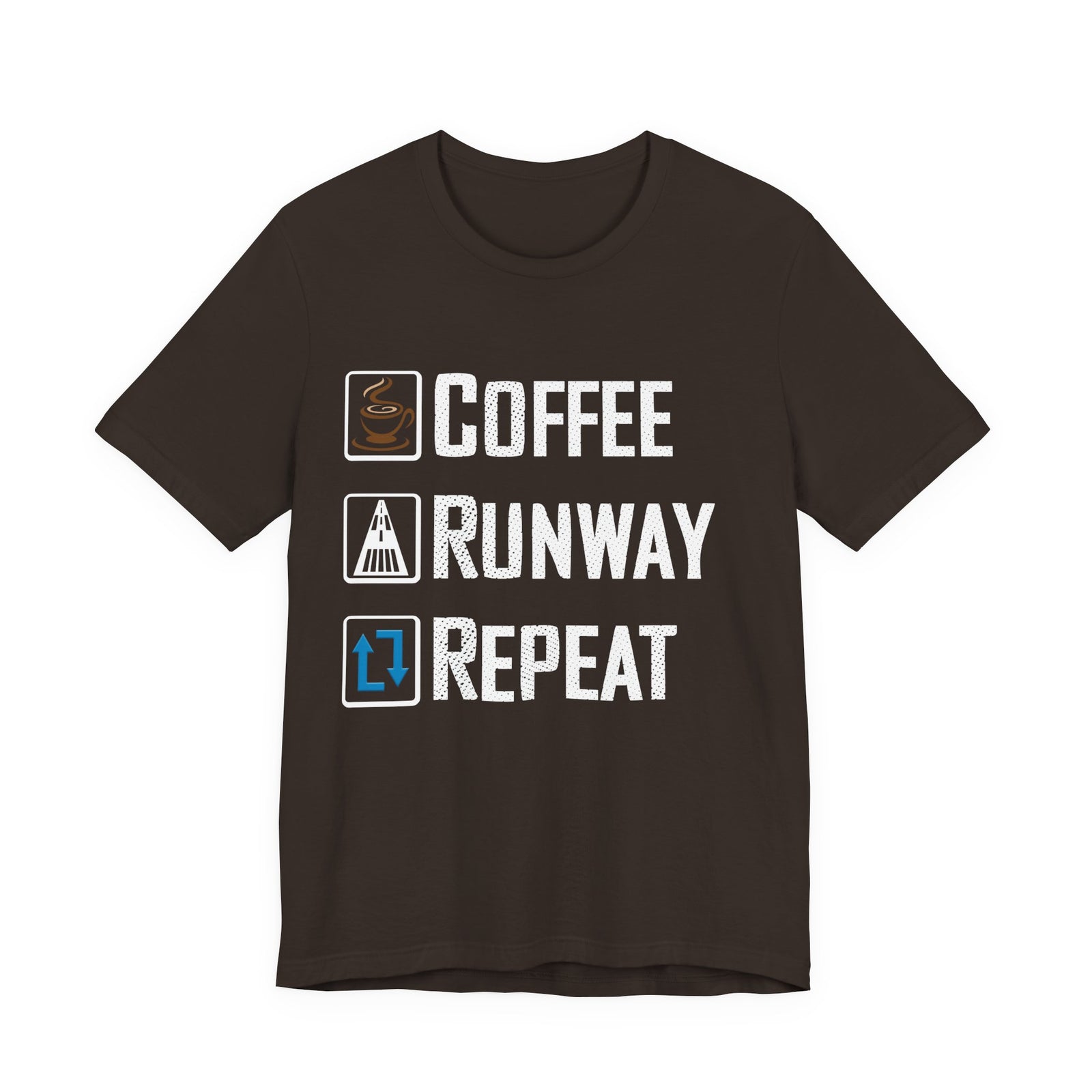 Coffee Runway Repeat - Unisex Jersey Tee