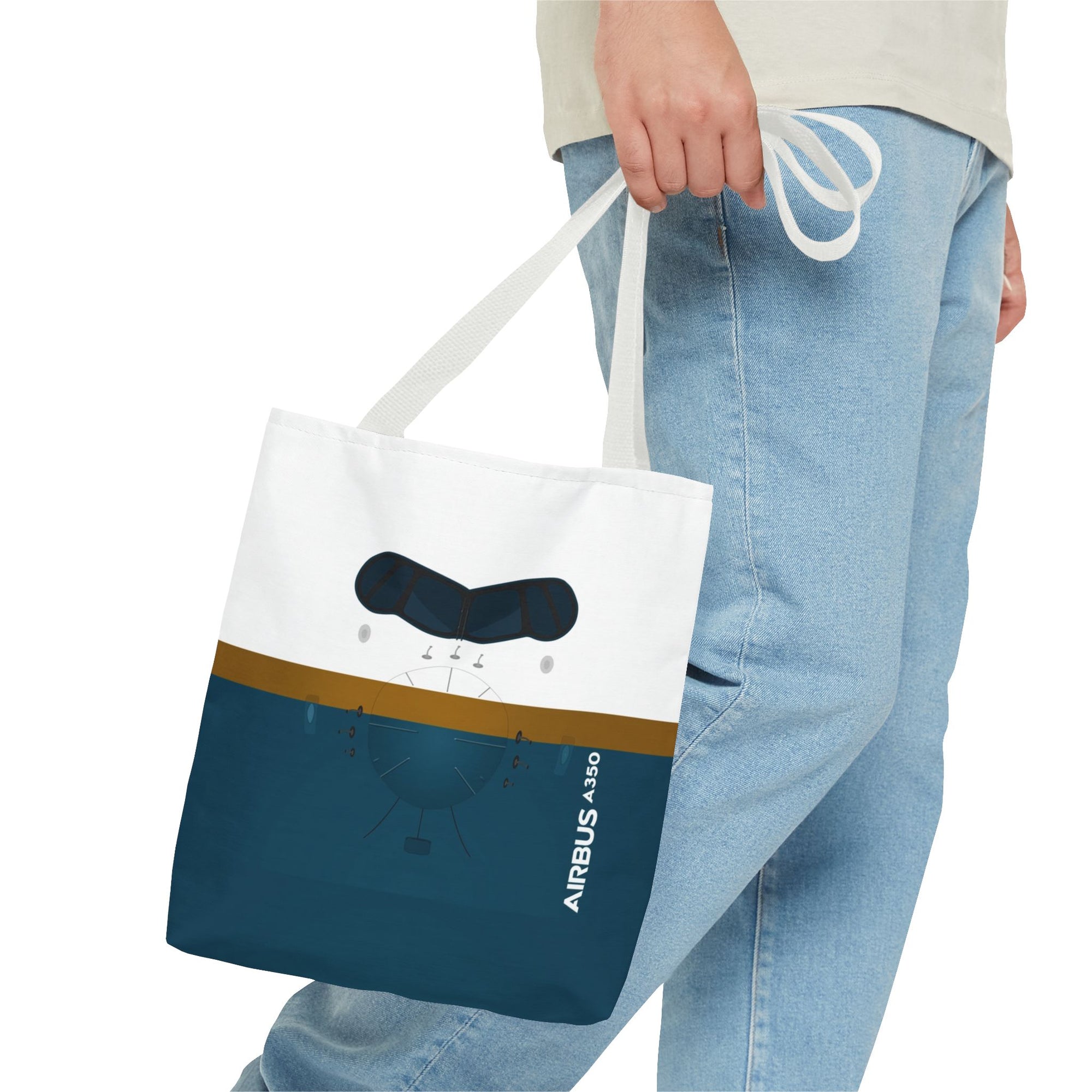 A350 Tote Bag — Printed Green Travel Tote