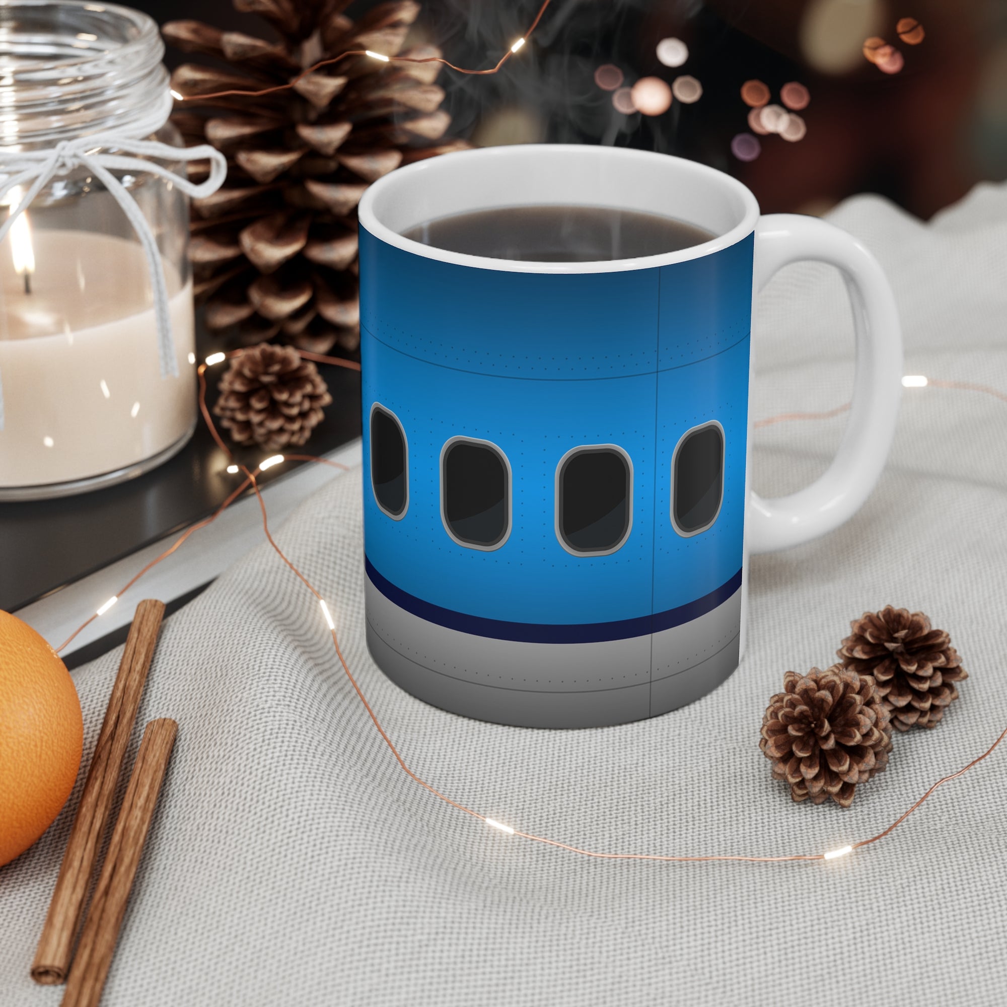 KL  - 11oz Ceramic Coffee Cup for Aviation Enthusiasts