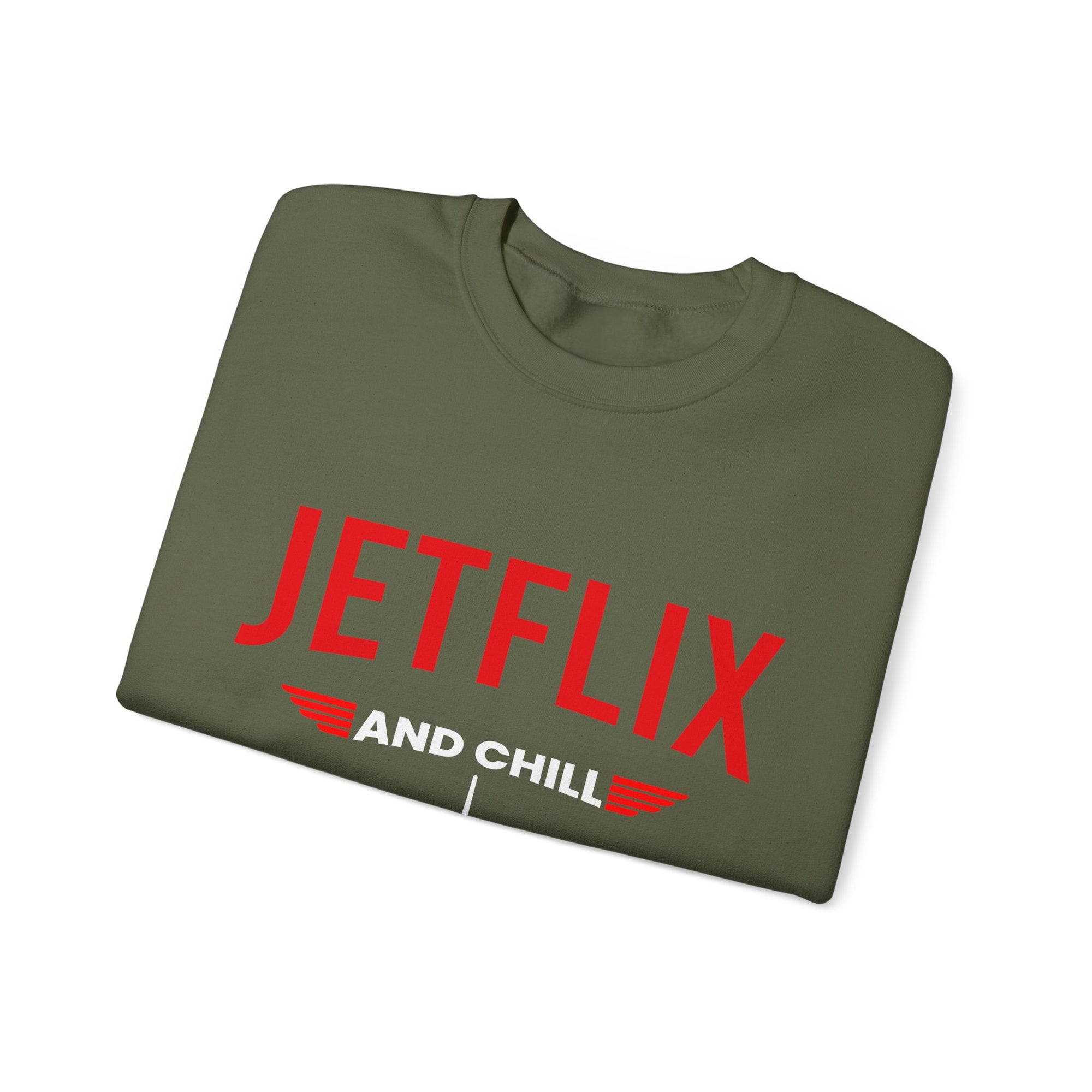 JetFlix And Chill  -  Crewneck Sweatshirt