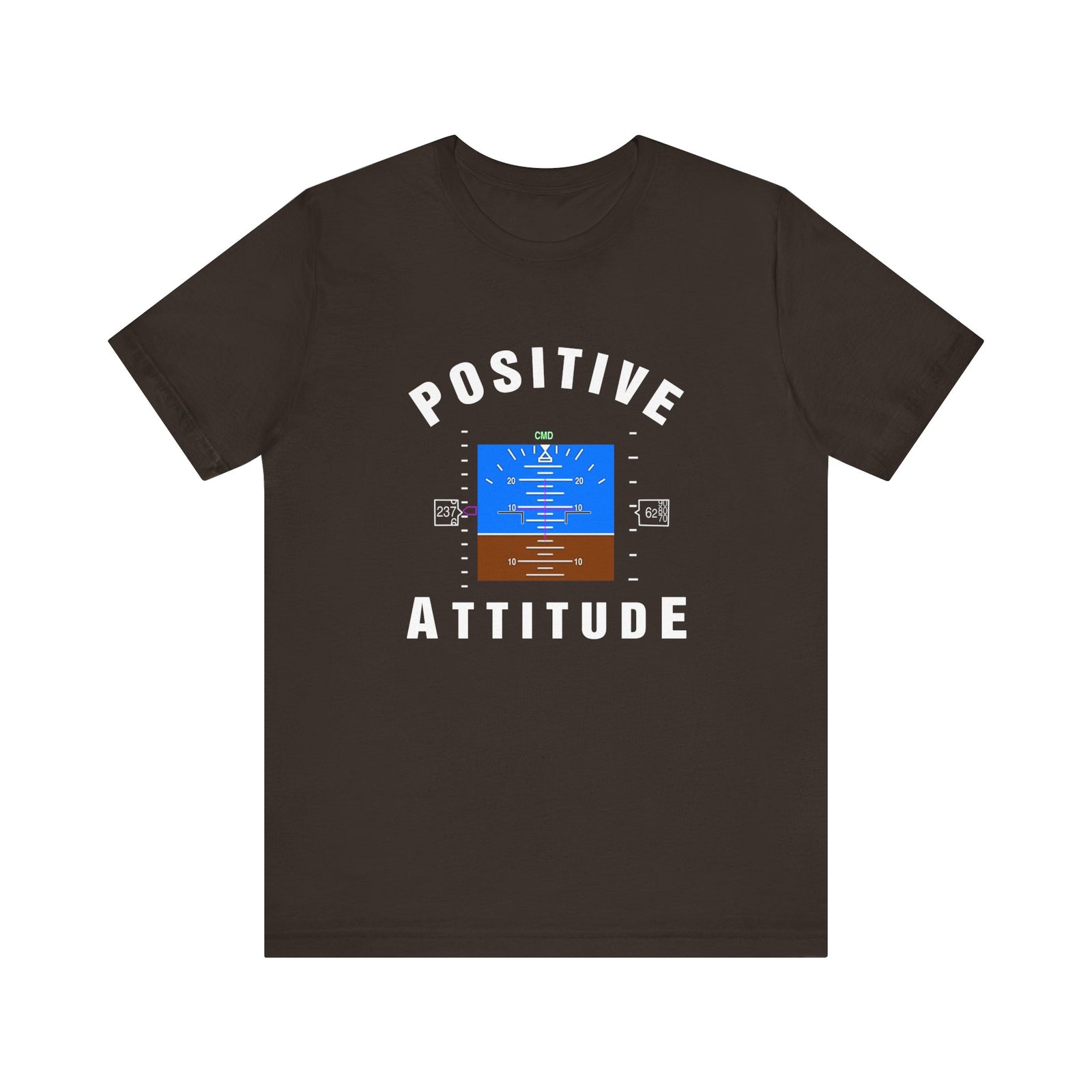 Positive Attitude Unisex Jersey Tee - Perfect for Aviation Enthusiasts