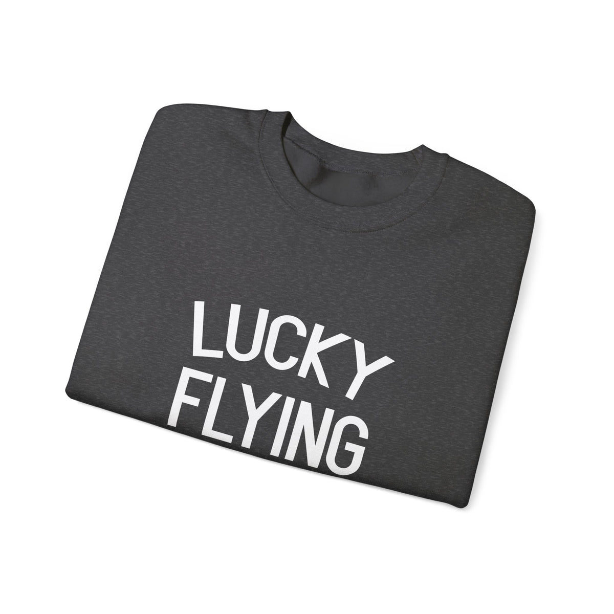 Lucky Flying Shirt  Crewneck Sweatshirt - Travel Inspiring Cozy Apparel