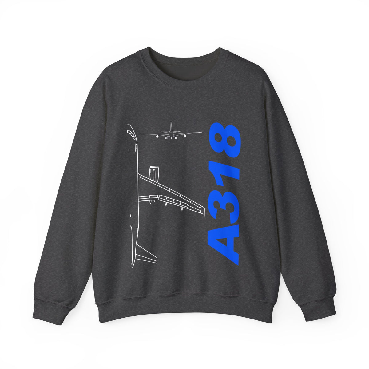Airbus A318 Crewneck Sweatshirt - Travel Inspiring Cozy Apparel