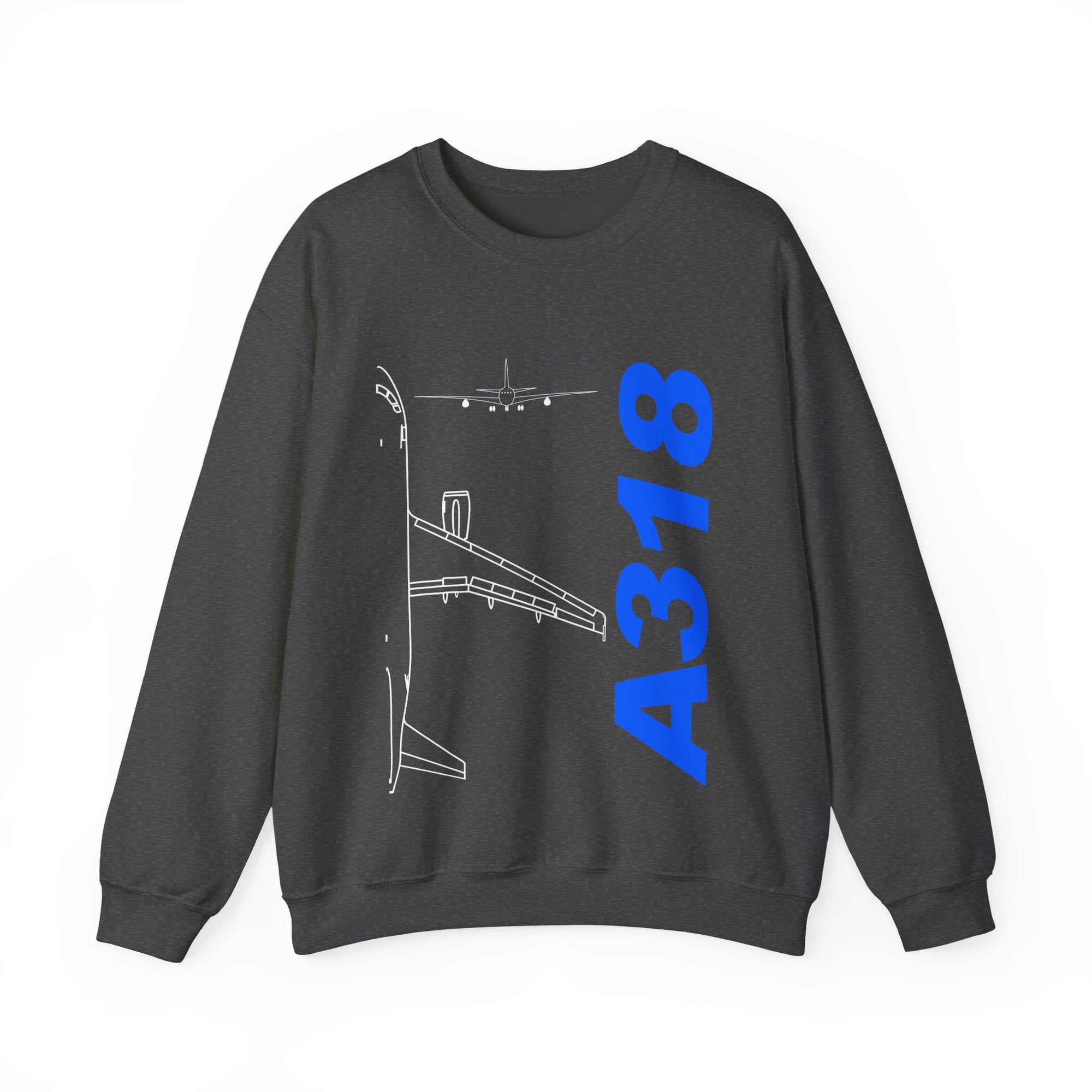 Airbus A318 Crewneck Sweatshirt - Travel Inspiring Cozy Apparel