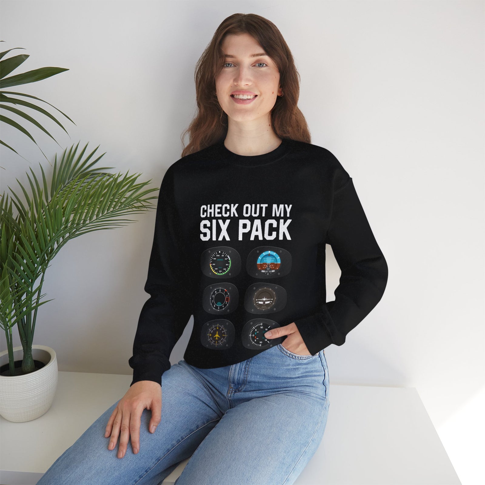 Check Out My Six Pack  -  Crewneck Sweatshirt