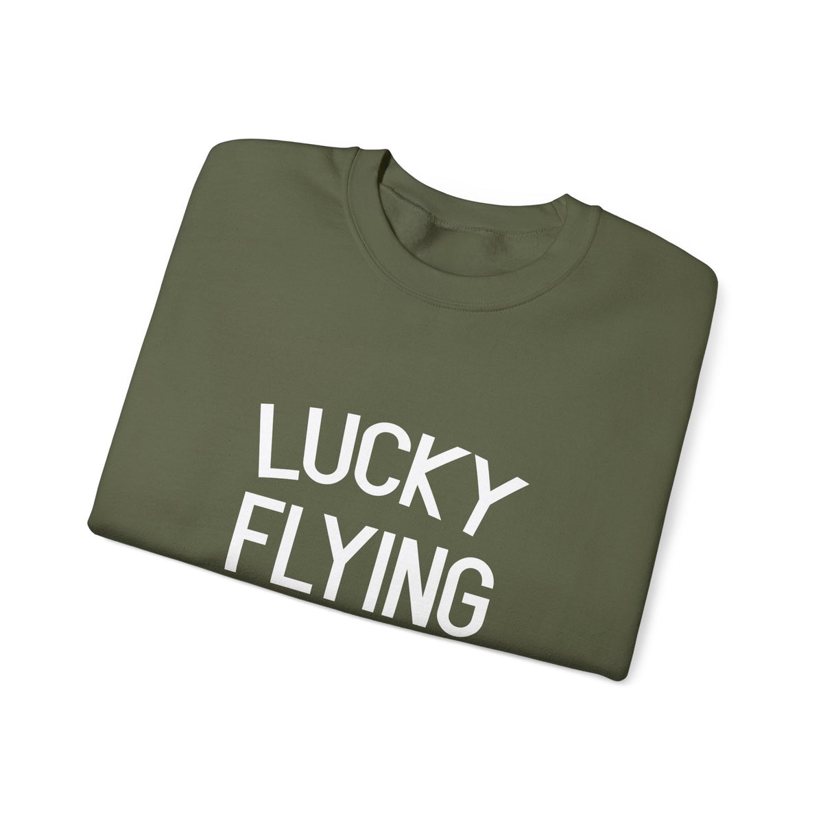 Lucky Flying Shirt  Crewneck Sweatshirt - Travel Inspiring Cozy Apparel