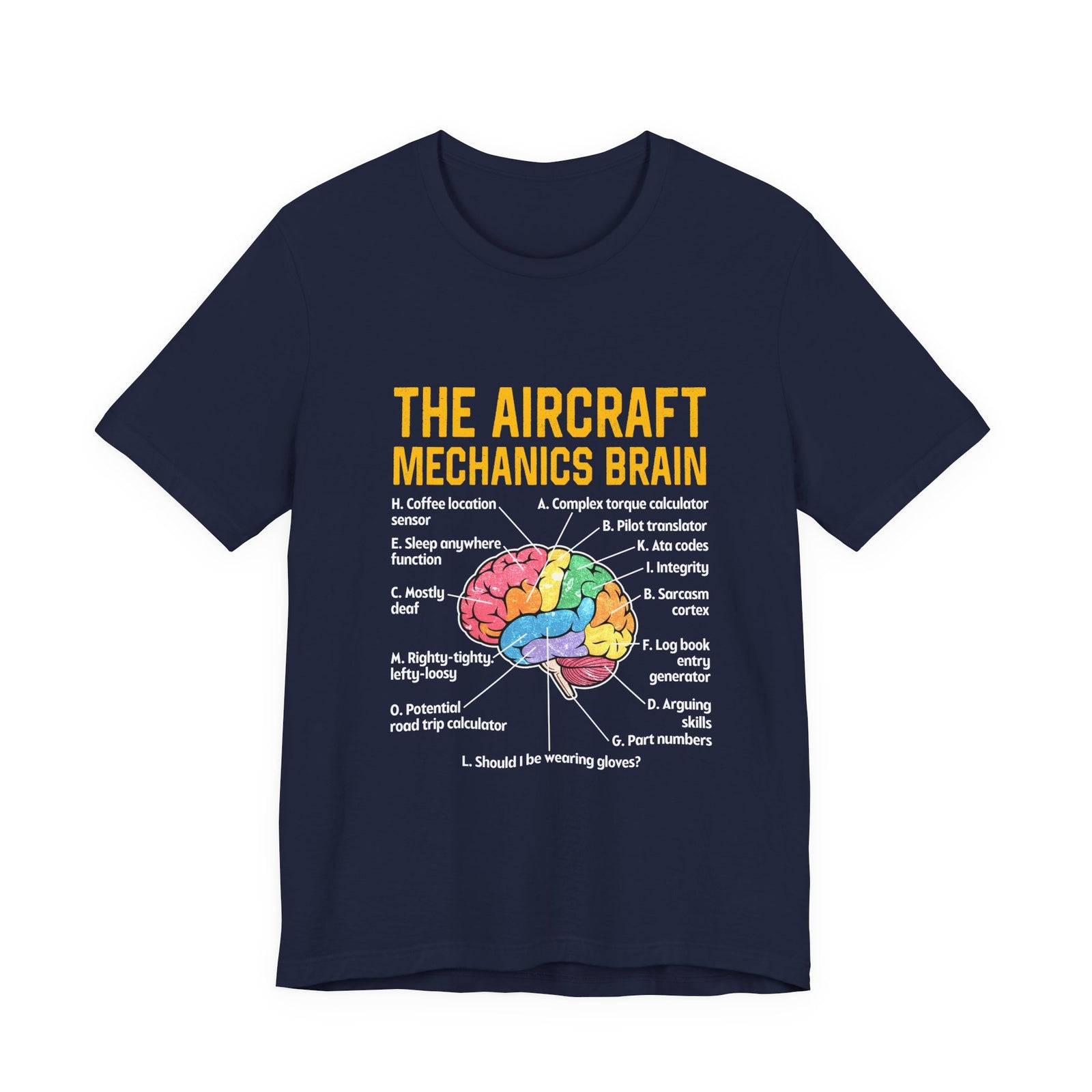 The Aircraft Mechanics Brain   - Unisex Jersey Tee
