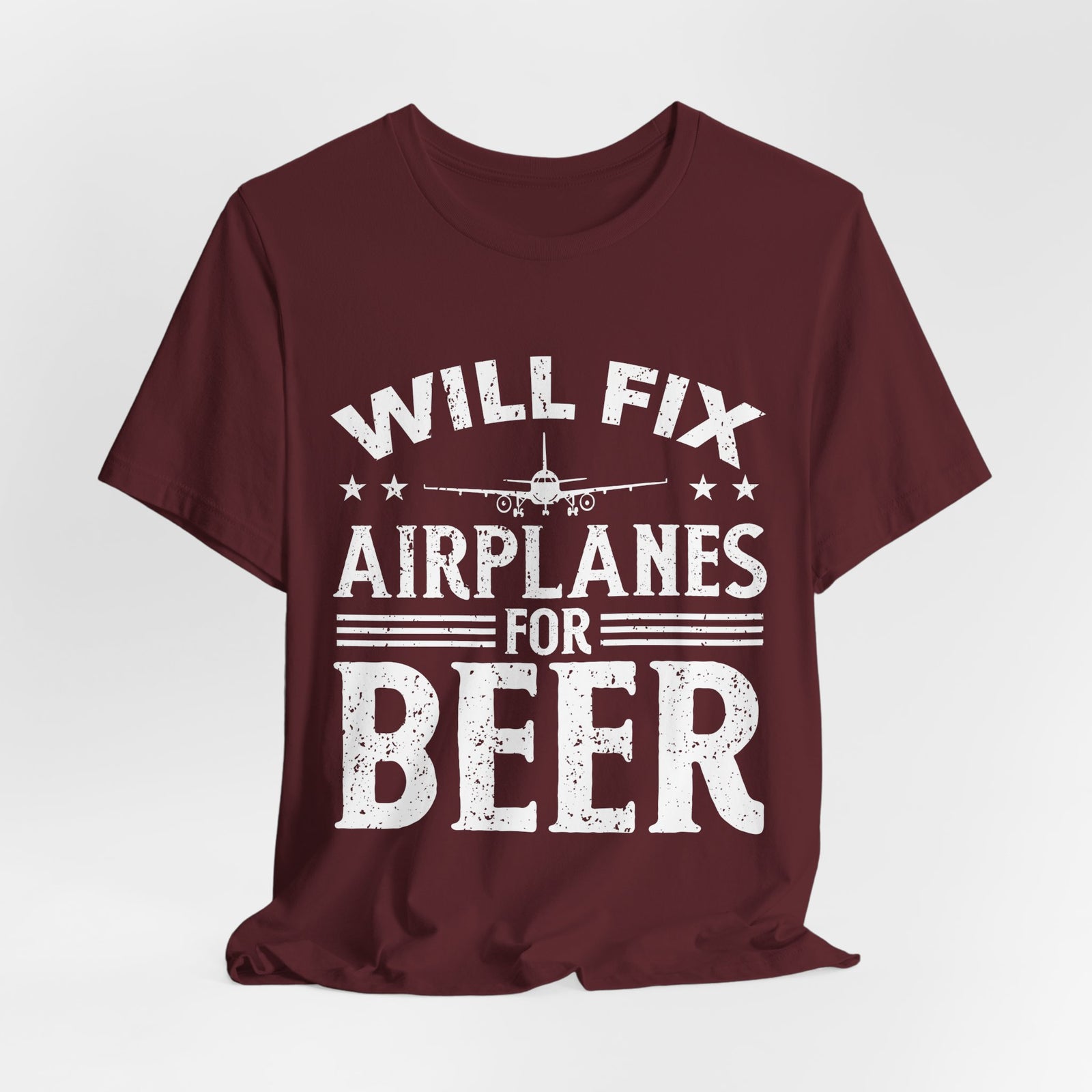 Will Fix Airplanes For Beer  - Unisex Jersey Tee