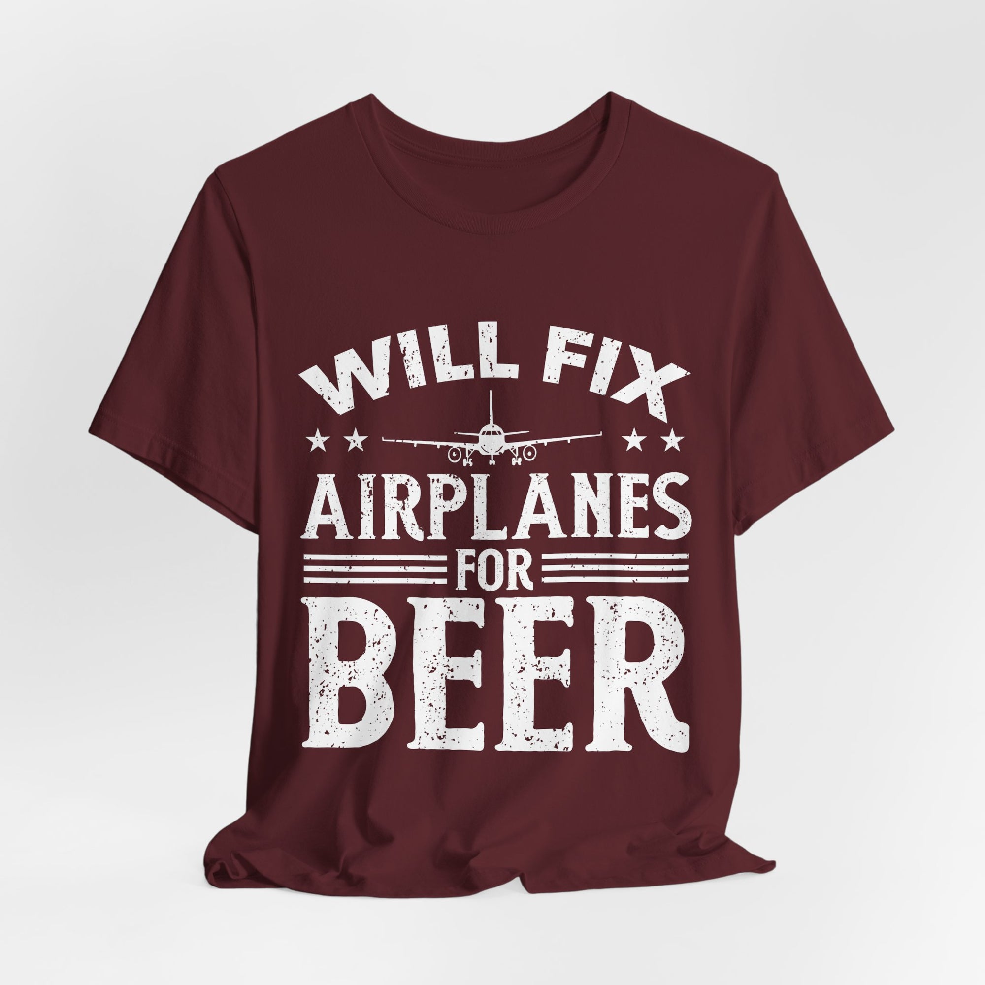 Will Fix Airplanes For Beer  - Unisex Jersey Tee