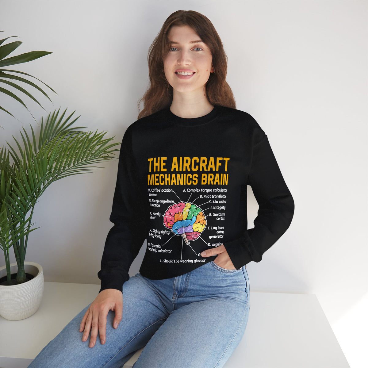The Aircraft Mechanic’s Brain  -  Crewneck Sweatshirt