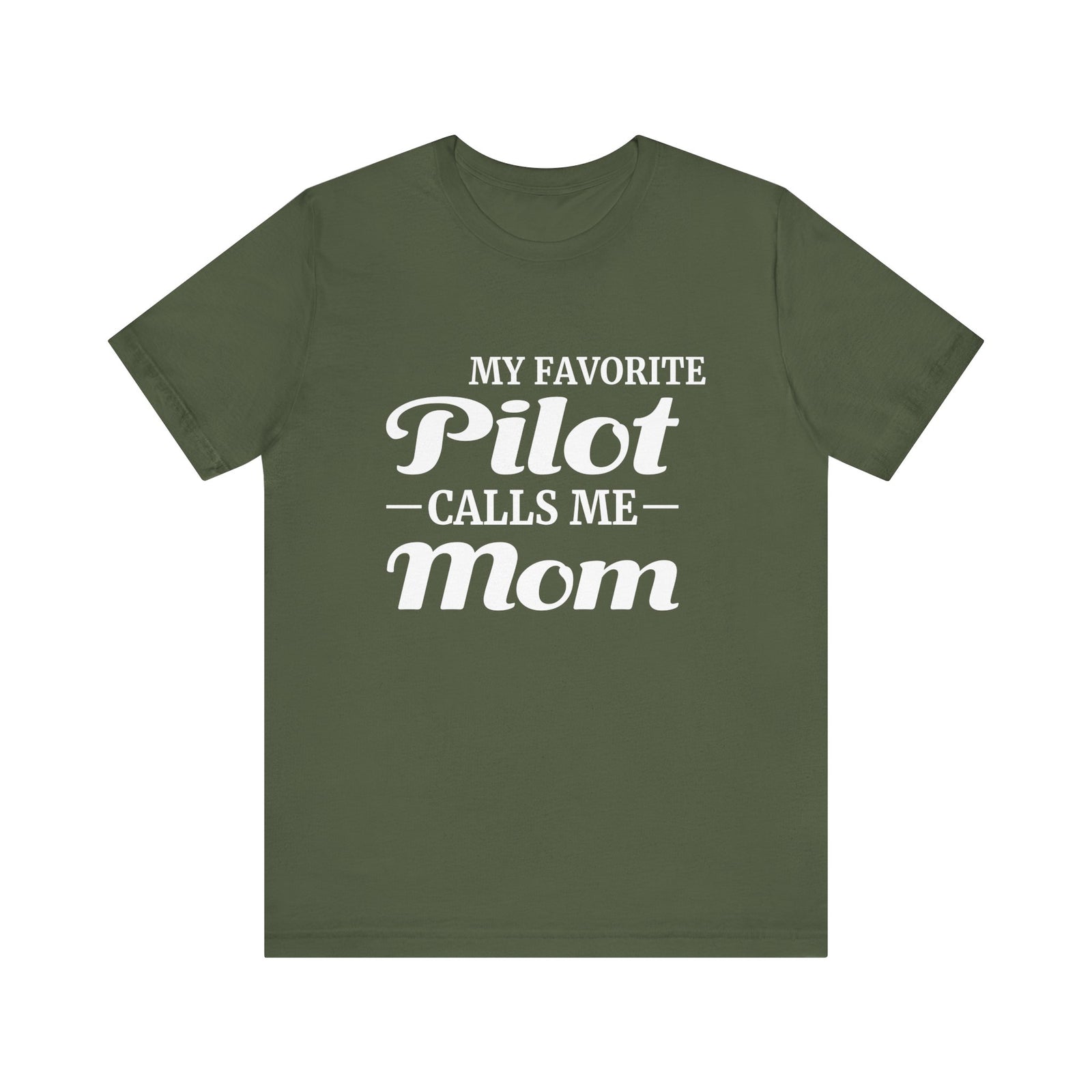 My Favorite Pilot Calls Me Mom Unisex Jersey Tee - Perfect for Aviation Enthusiasts