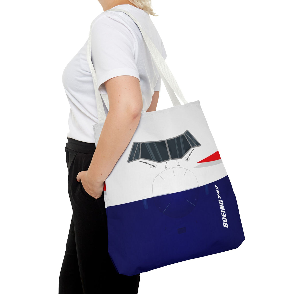 BA Tote Bag — Printed Green Travel Tote