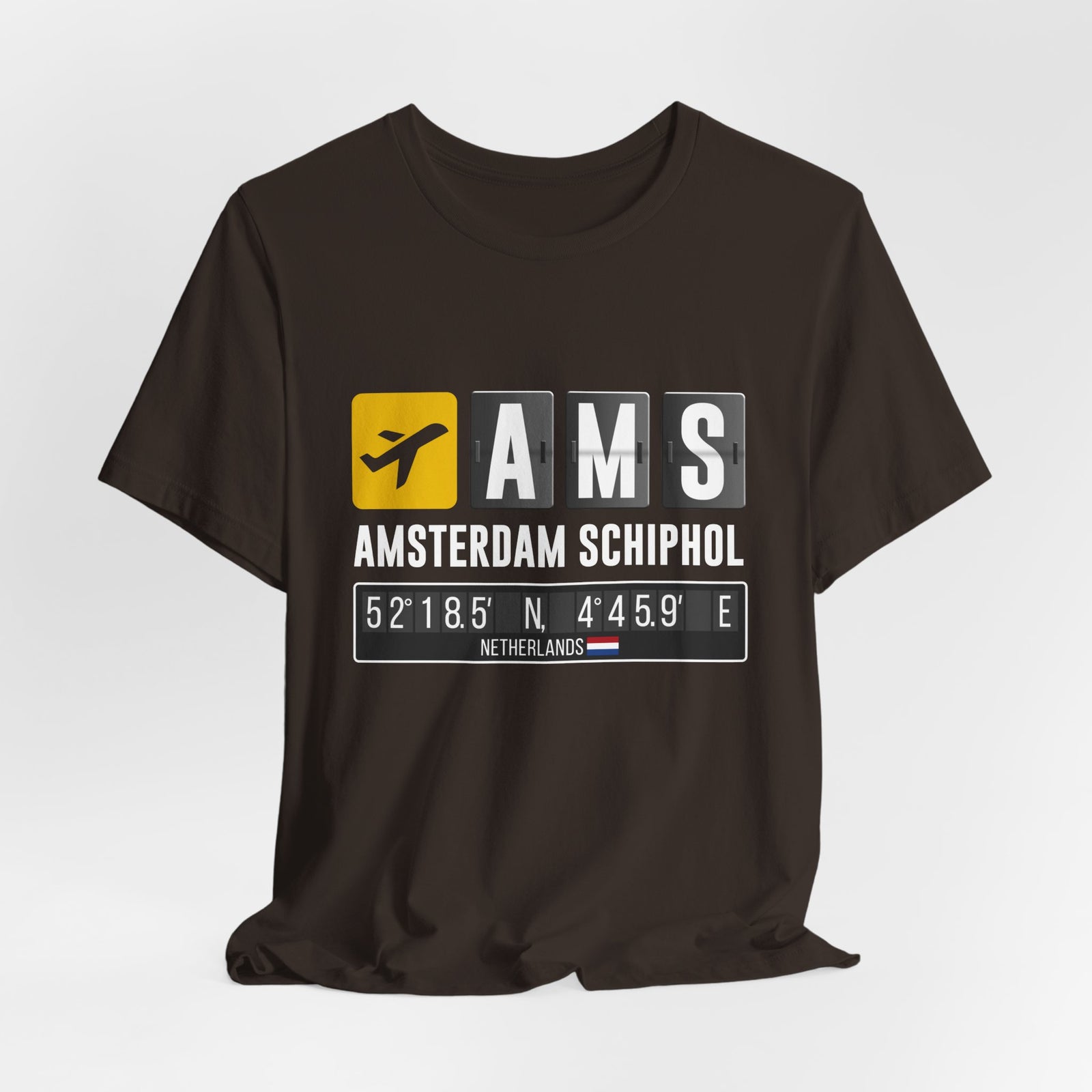 AMS Amsterdam Airport Schiphol - Unisex Jersey Tee