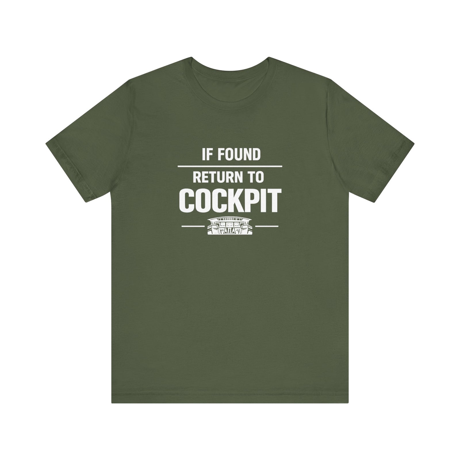 If Found Return to the Cockpit - Unisex Jersey Tee