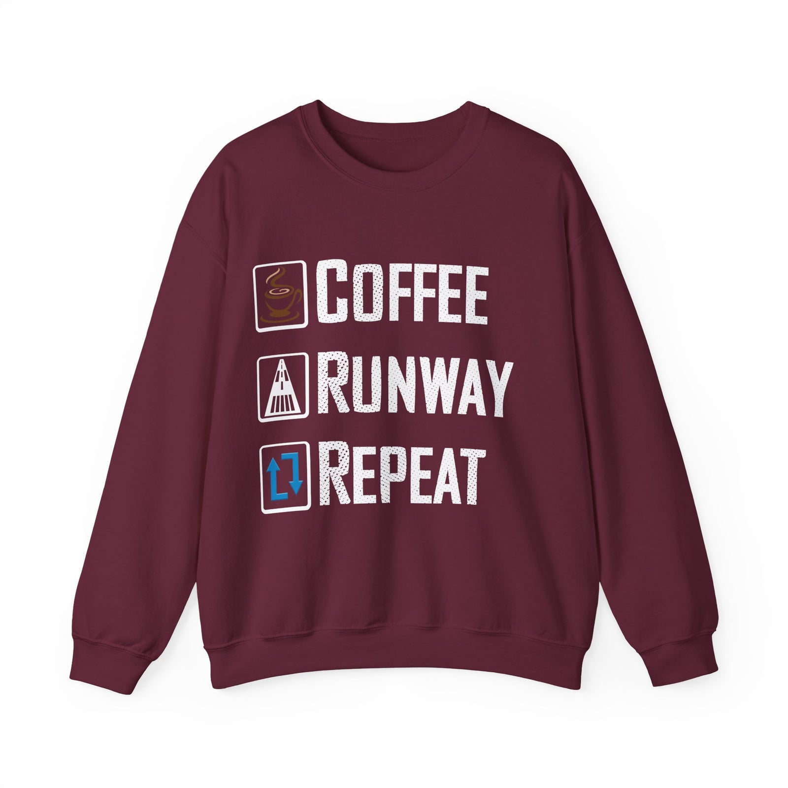 Coffee Runway Repeat   -  Crewneck Sweatshirt