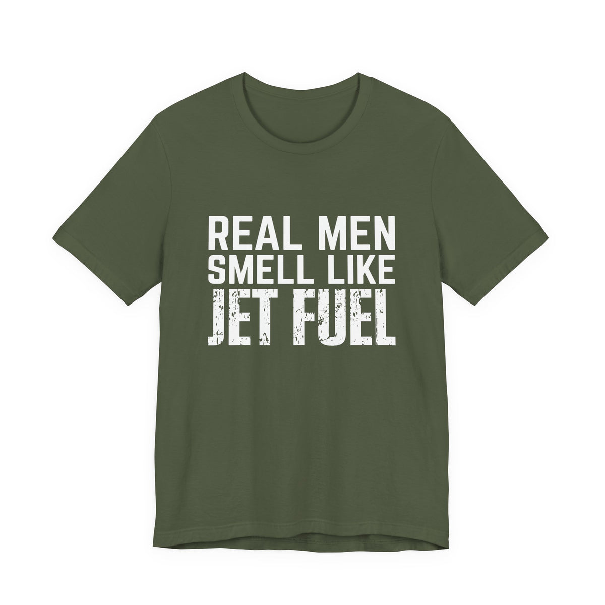 Real Men Smell Like Jet Fuel Unisex Jersey Tee - Perfect for Aviation Enthusiasts