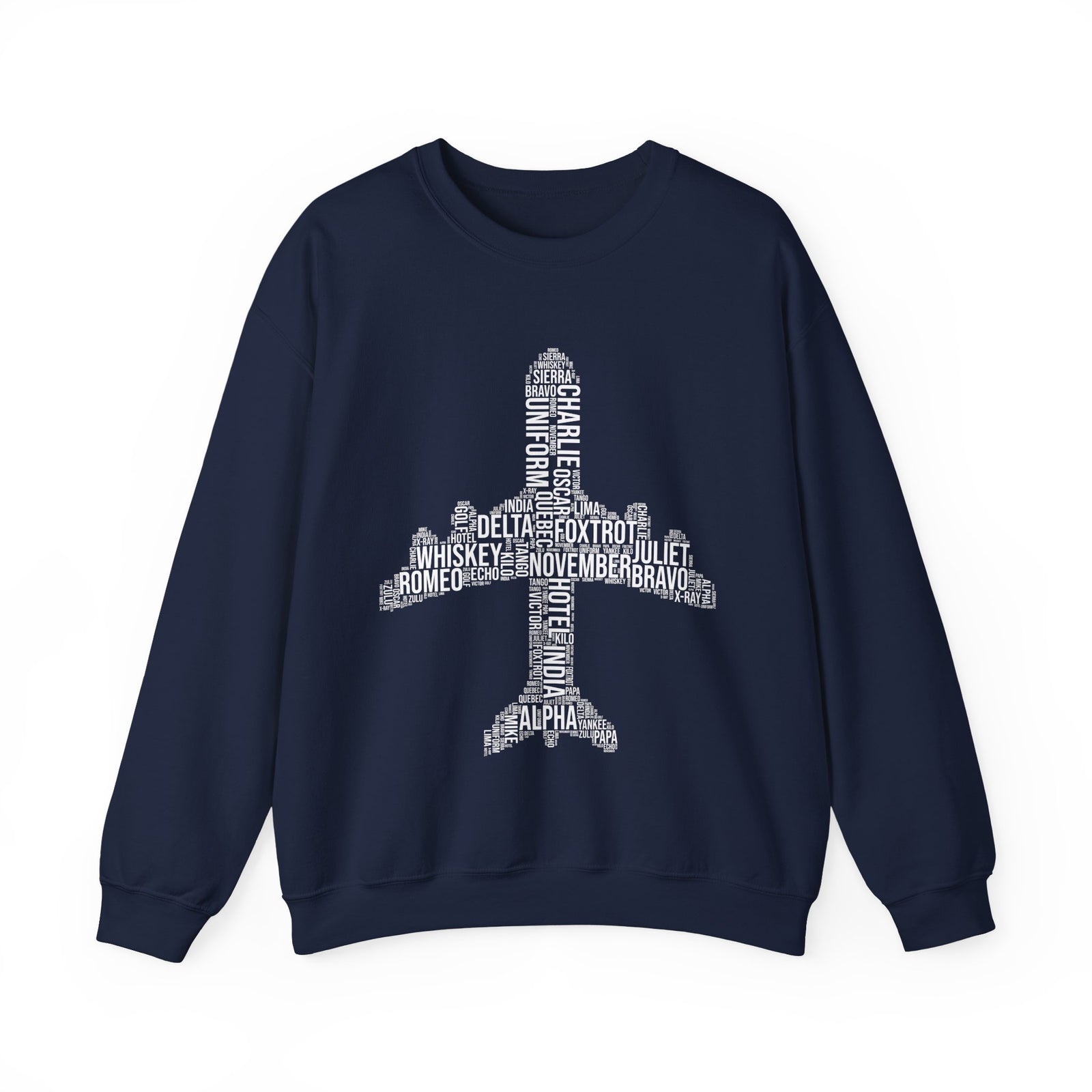 Airplane Typography  -  Unisex Crewneck Sweatshirt