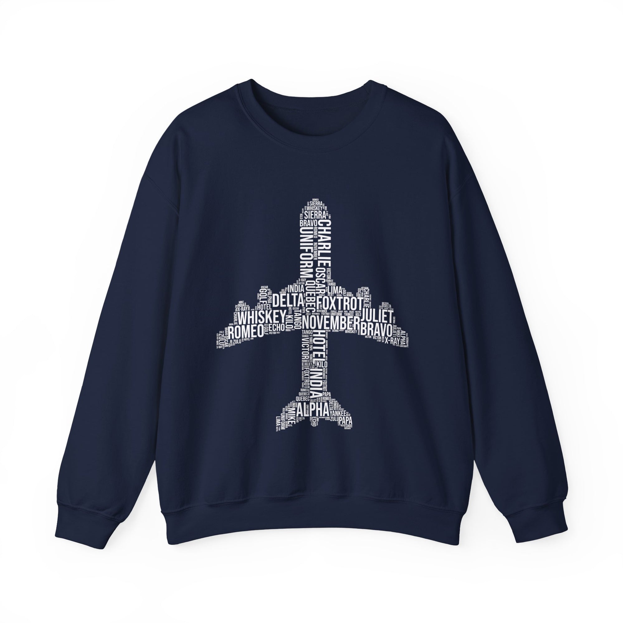 Airplane Typography  -  Unisex Crewneck Sweatshirt