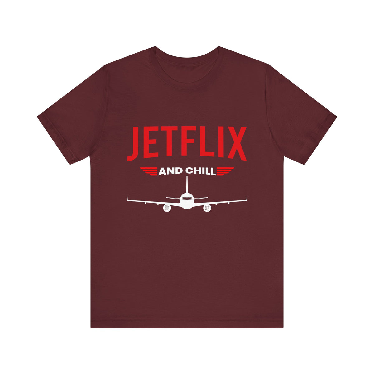 Jetflix And Chill  - Unisex Jersey Tee