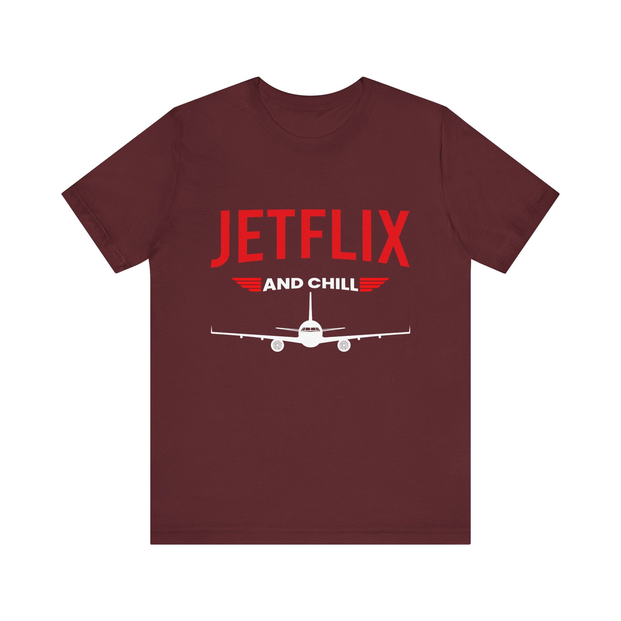 Jetflix And Chill  - Unisex Jersey Tee