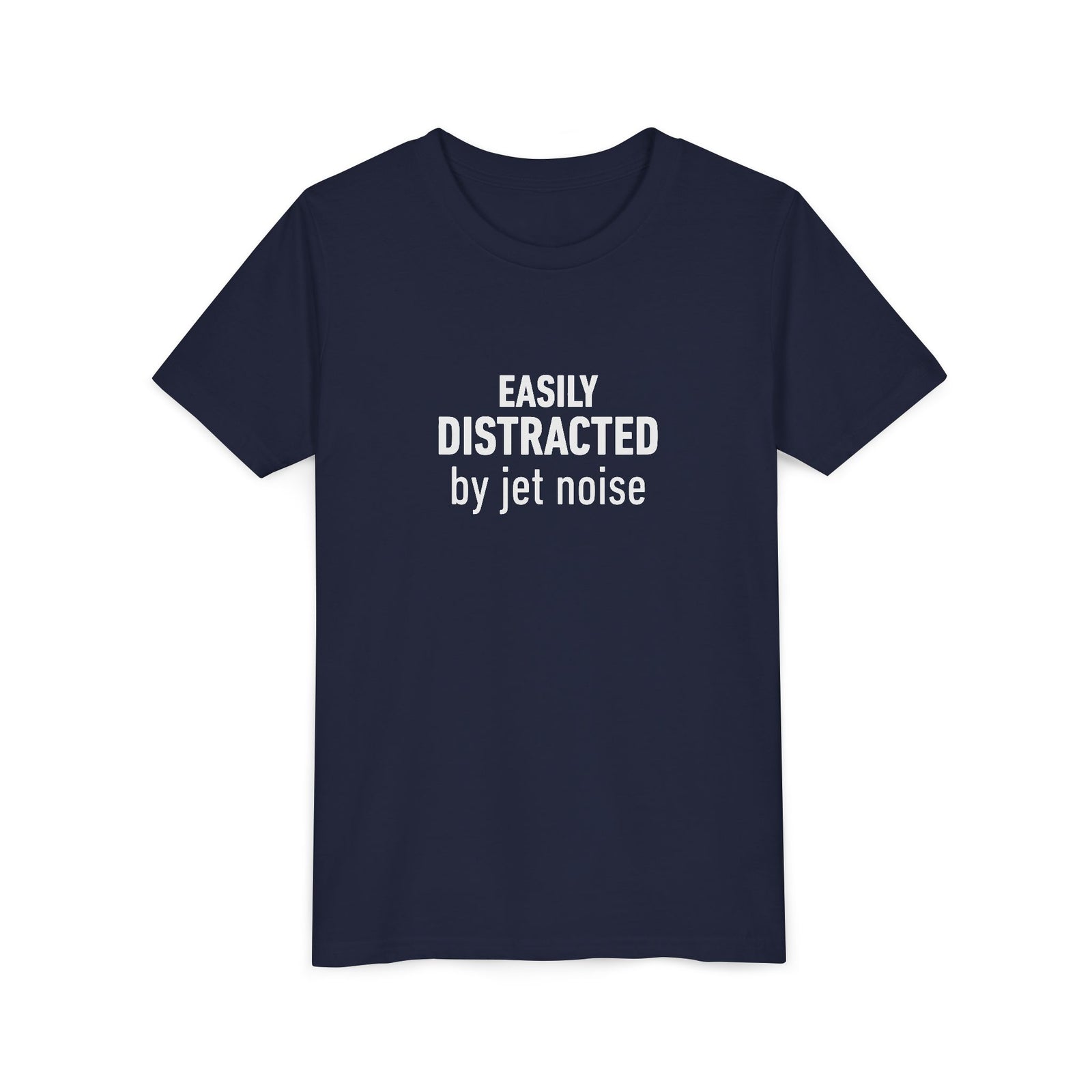 Easily Distracted by Jet Noise - Unisex Youth Short Sleeve Tee