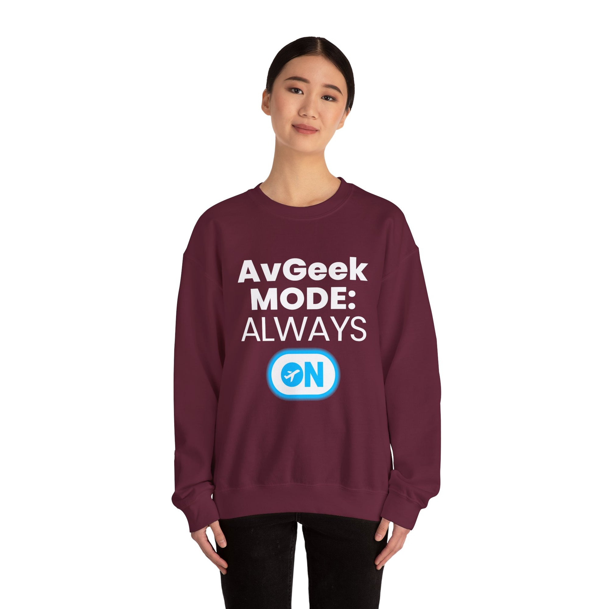 Avgeek Mode Always On   -  Crewneck Sweatshirt