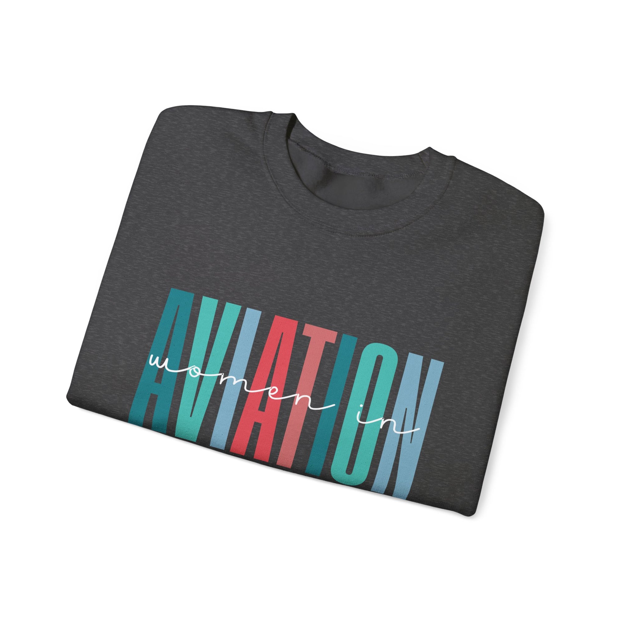 Woman In Aviation Crewneck Sweatshirt - Travel Inspiring Cozy Apparel